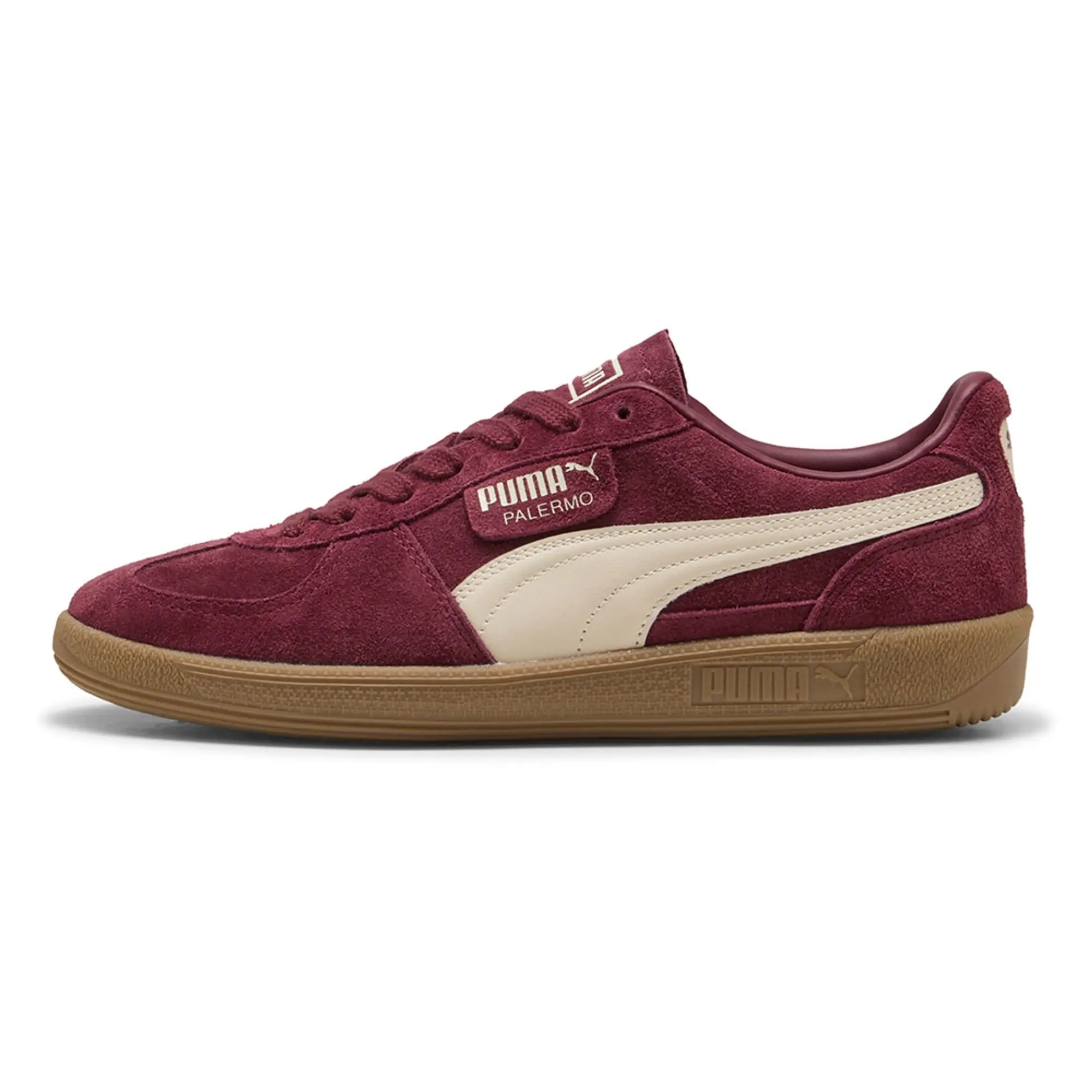PUMA Palermo Sneakers Unisex, Ruby Shimmer/Alpine Snow, size 10
