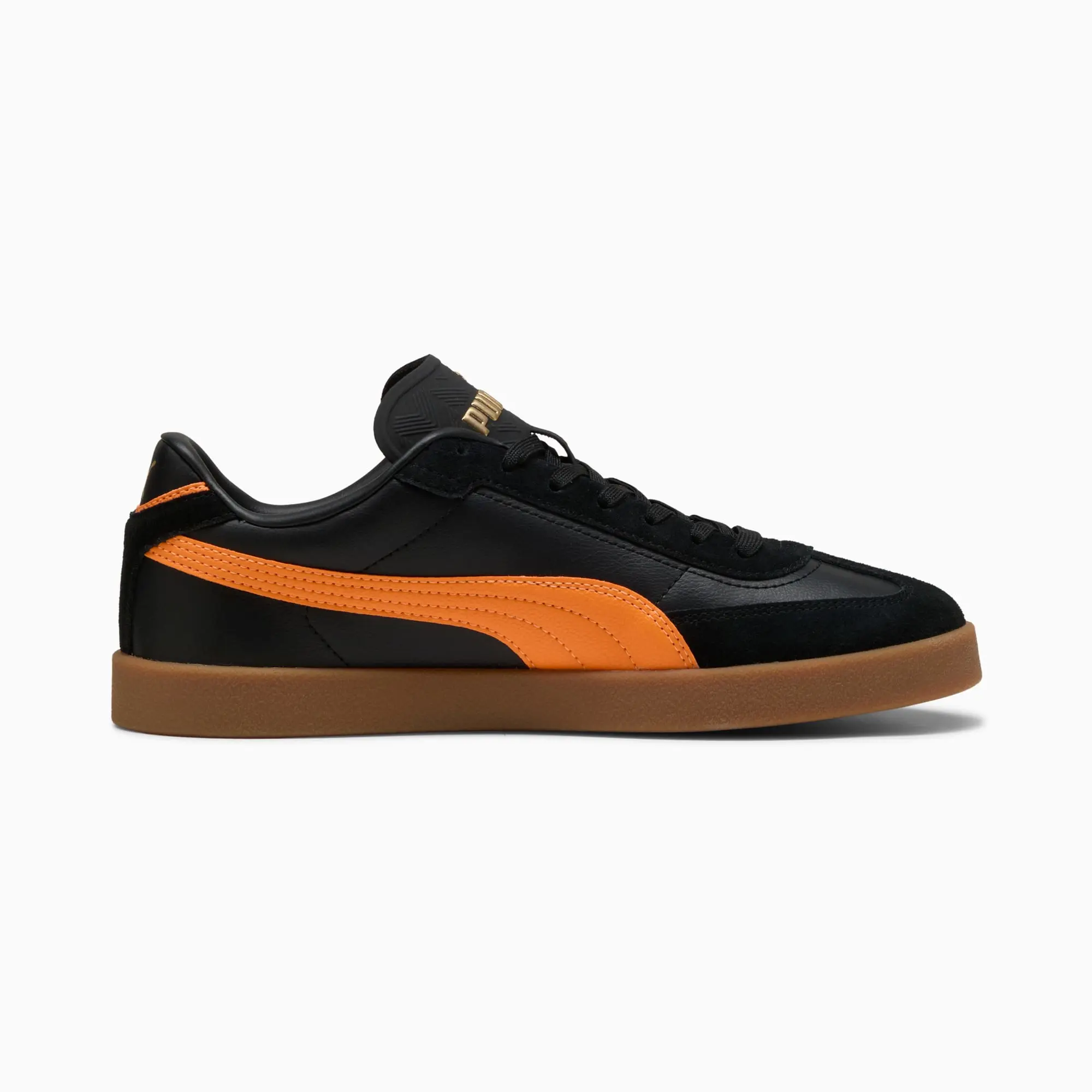 PUMA Club II Era Sneakers Unisex, Black/Orange Glo, size 10