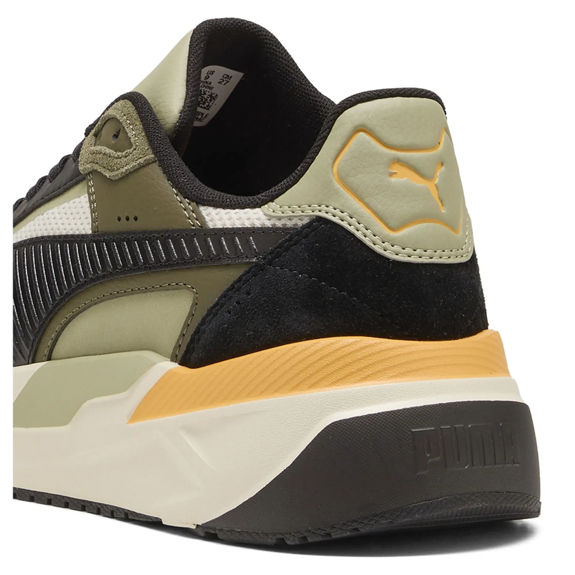 PUMA Trinity 2 Sneakers Unisex, Alpine Snow/Black/Lux Army, size 10