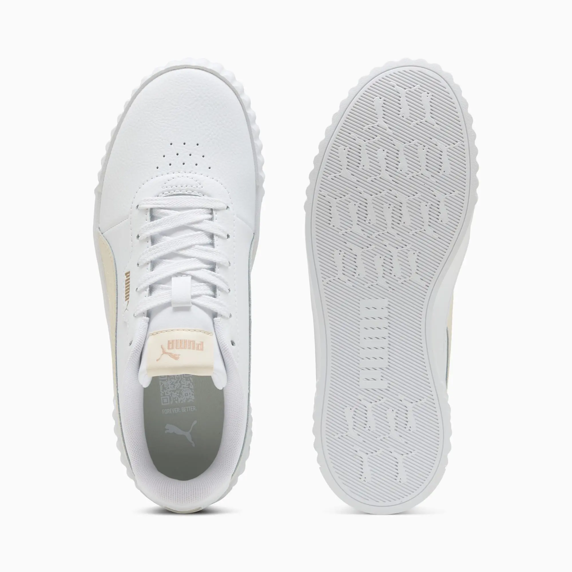 PUMA Carina 3.0 Sneakers Women, White/Alpine Snow, size 3
