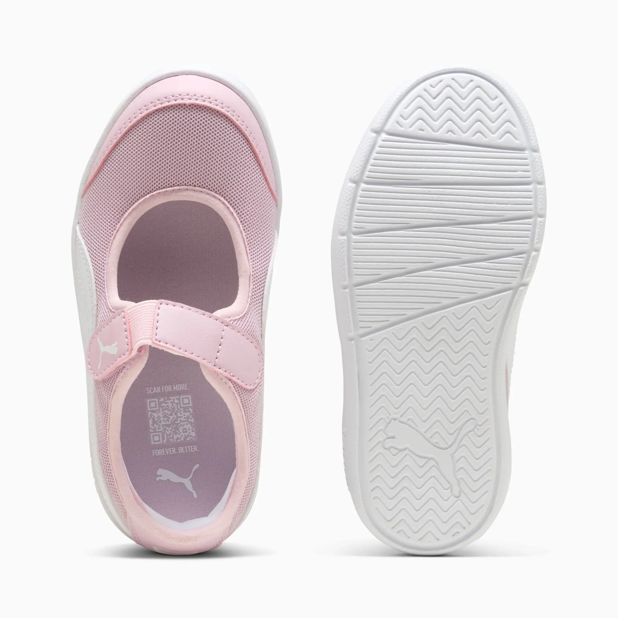 PUMA Courtflex V3 Lina V Sneakers Kids, Rose Mauve/White, size 1
