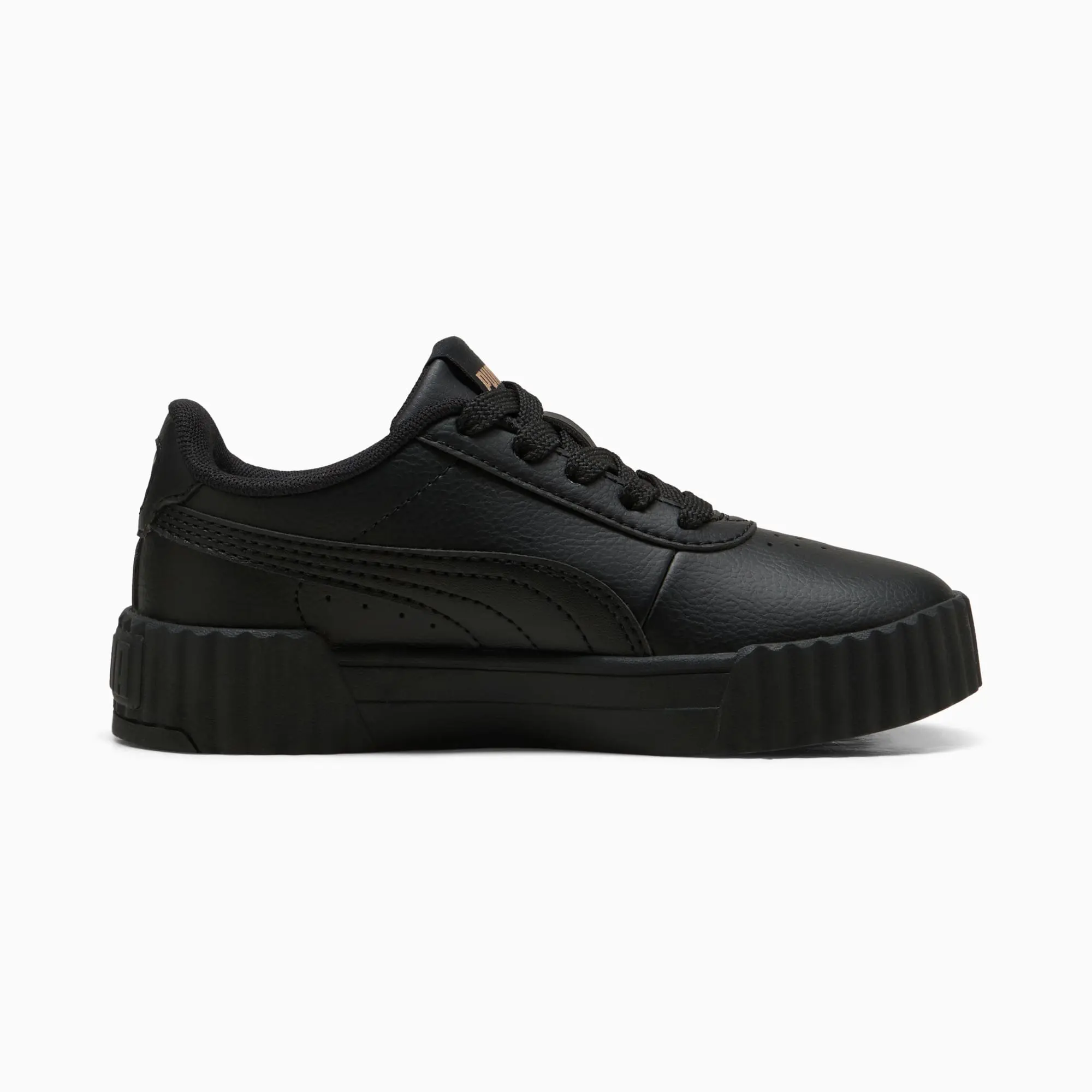 PUMA Carina 3.0 Sneakers Kids, Black/Gold, size 1
