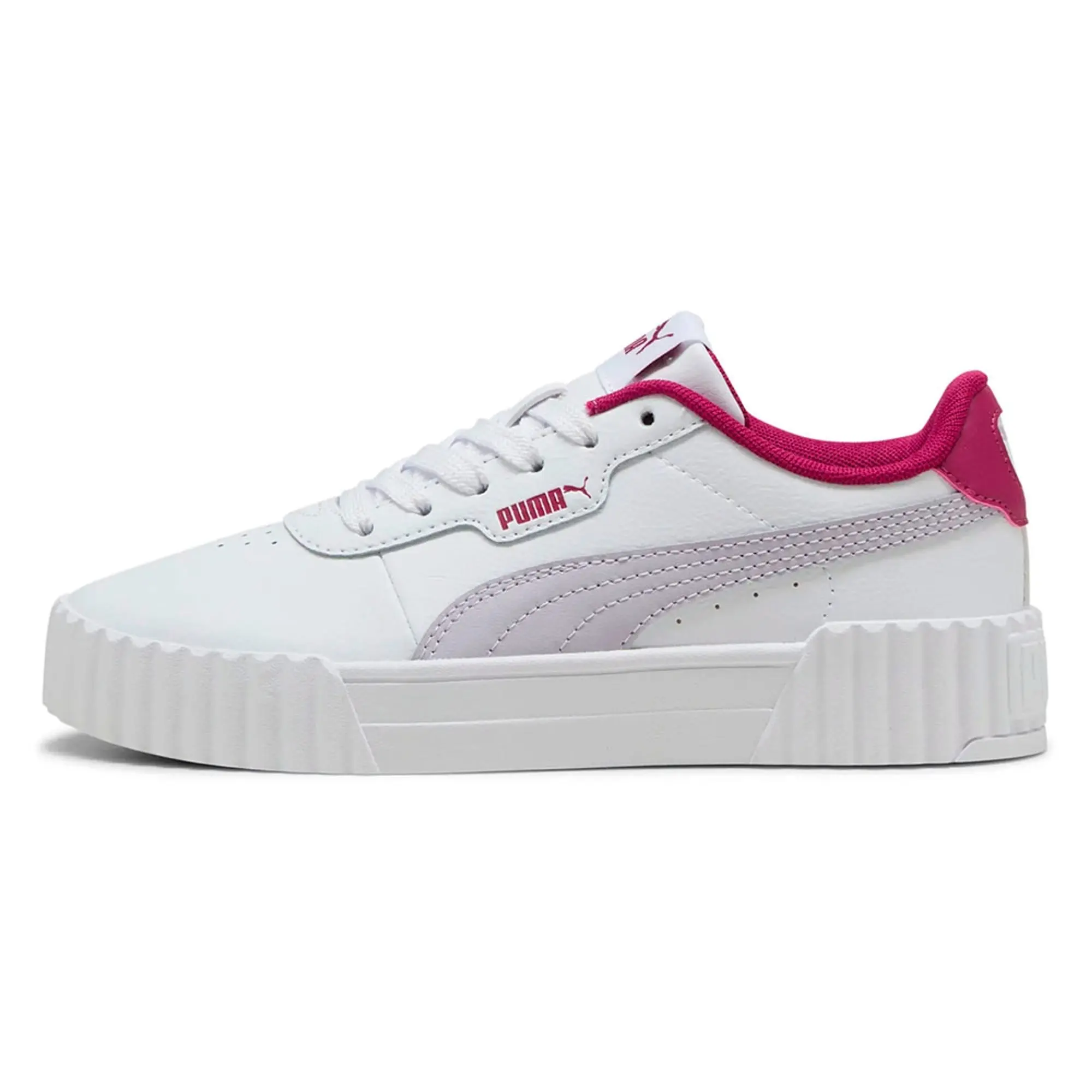 PUMA Carina 3.0 Sneakers Youth, White/Lilac Crush, size 3
