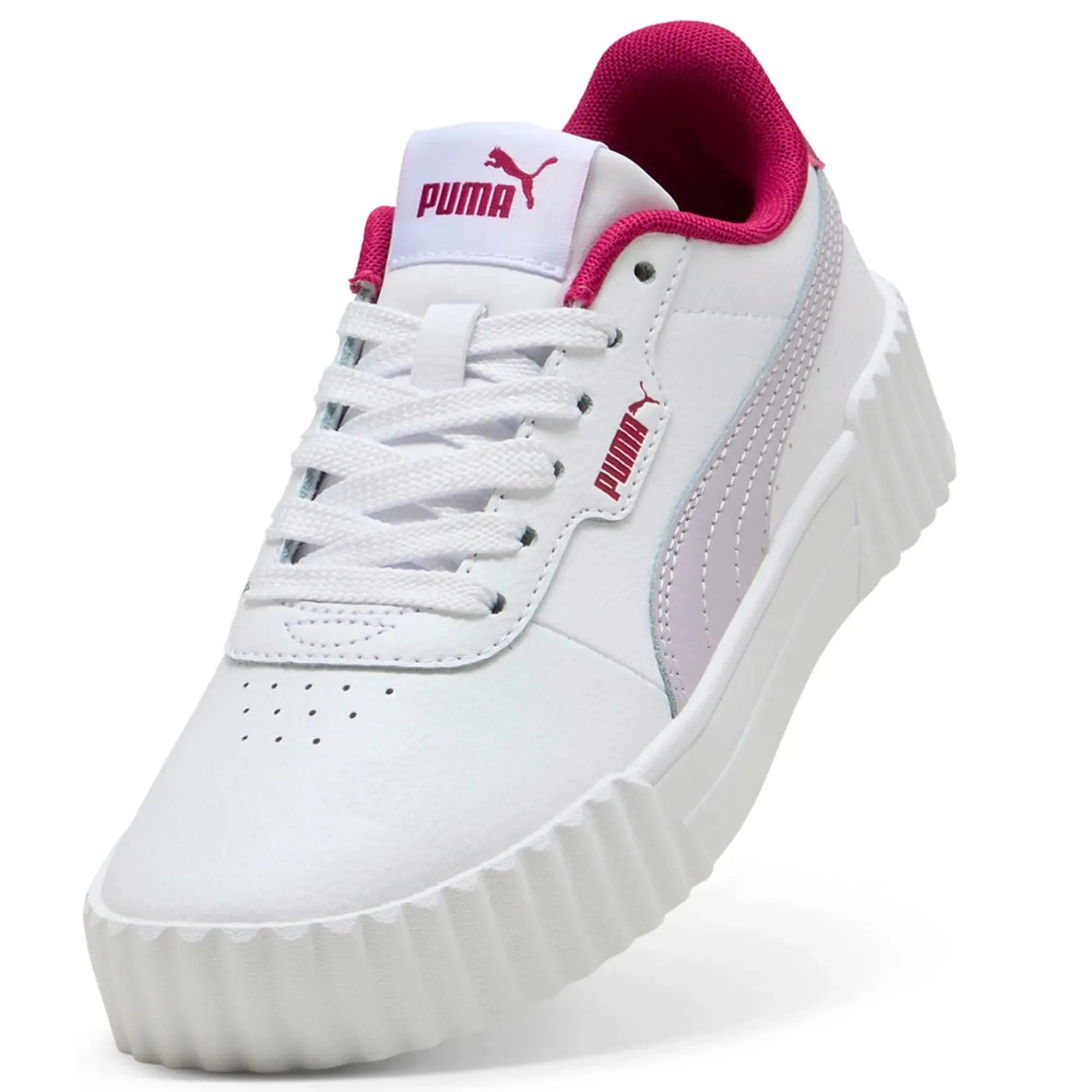 PUMA Carina 3.0 Sneakers Youth, White/Lilac Crush, size 3