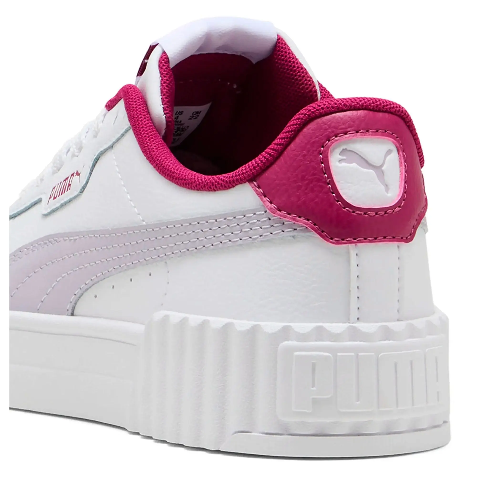 PUMA Carina 3.0 Sneakers Youth, White/Lilac Crush, size 3