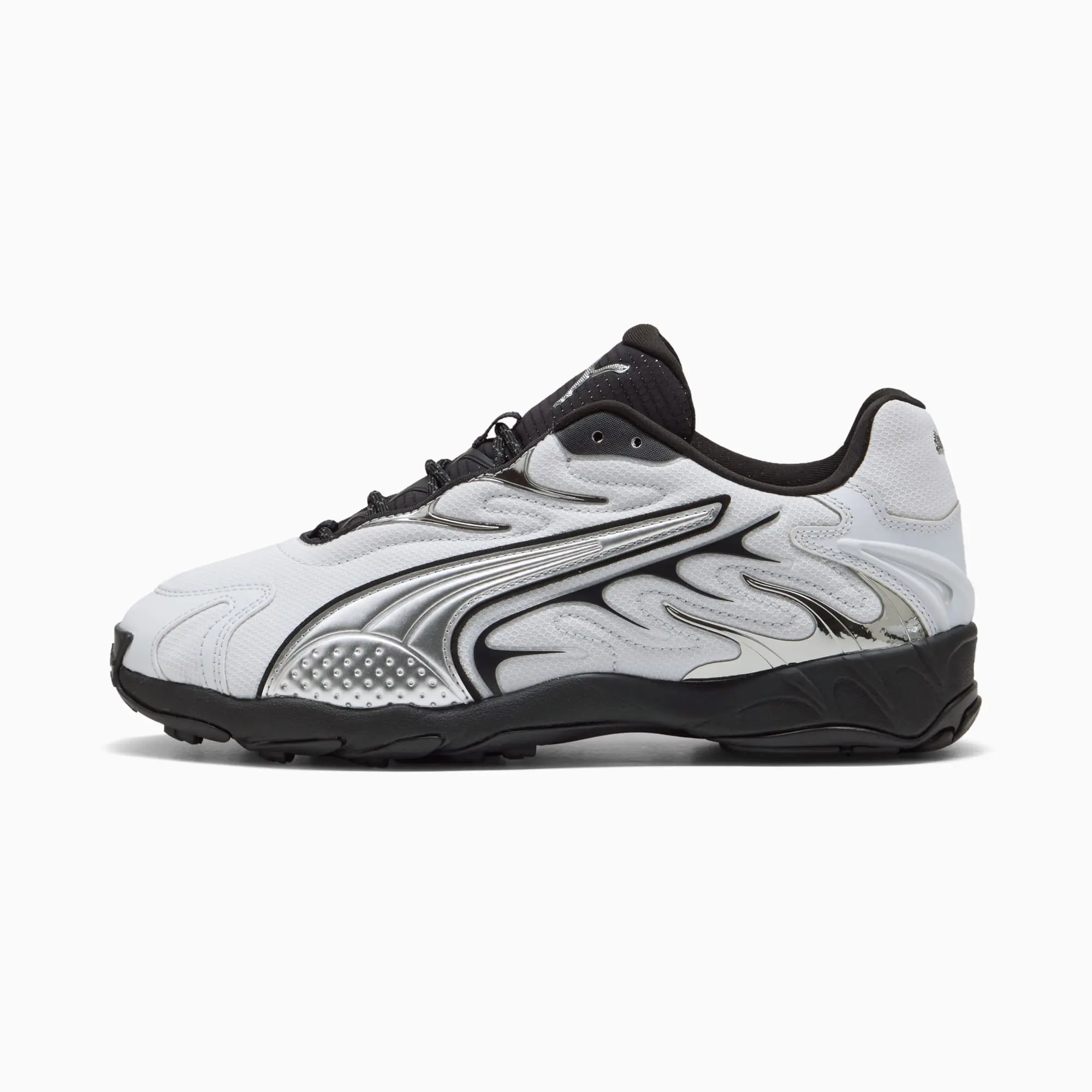 PUMA Inhale Smile Sneakers Unisex, Silver Mist/Black, size 10
