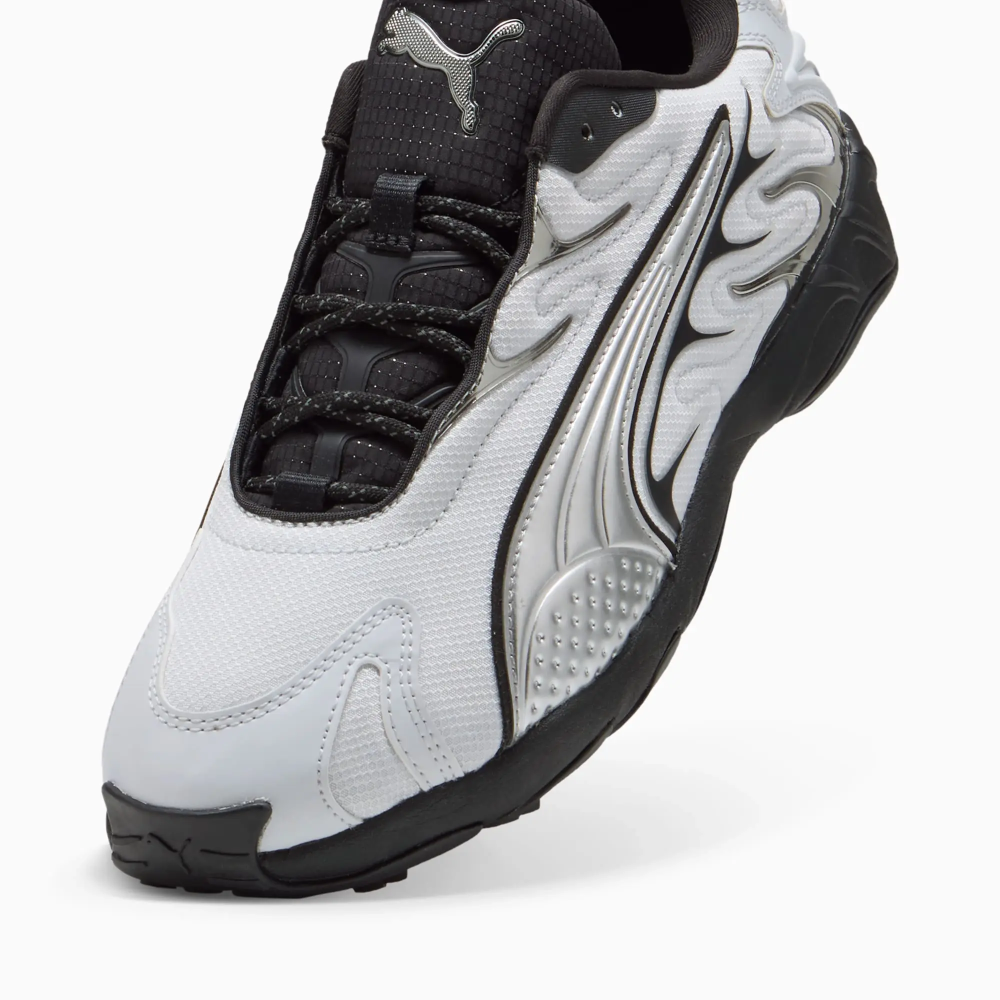PUMA Inhale Smile Sneakers Unisex, Silver Mist/Black, size 10