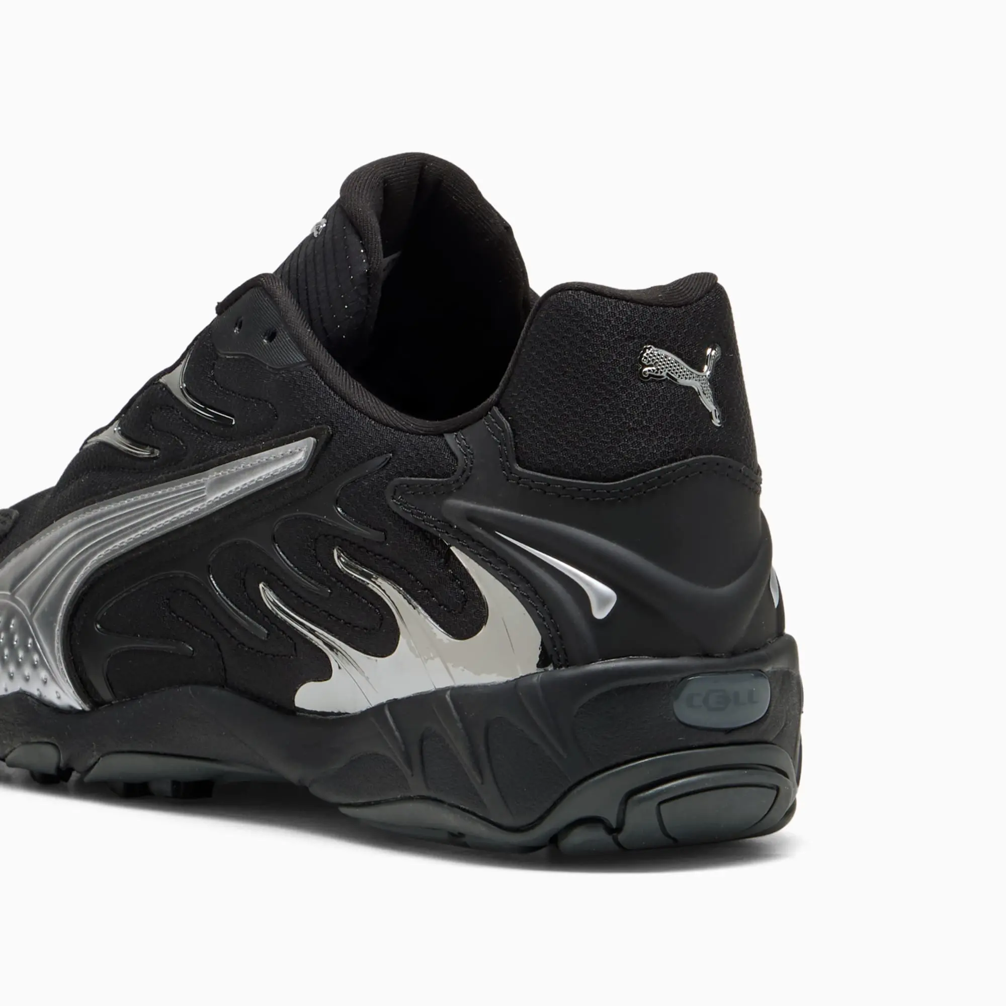 PUMA Inhale Smile Sneakers Unisex, Black/Silver, size 10