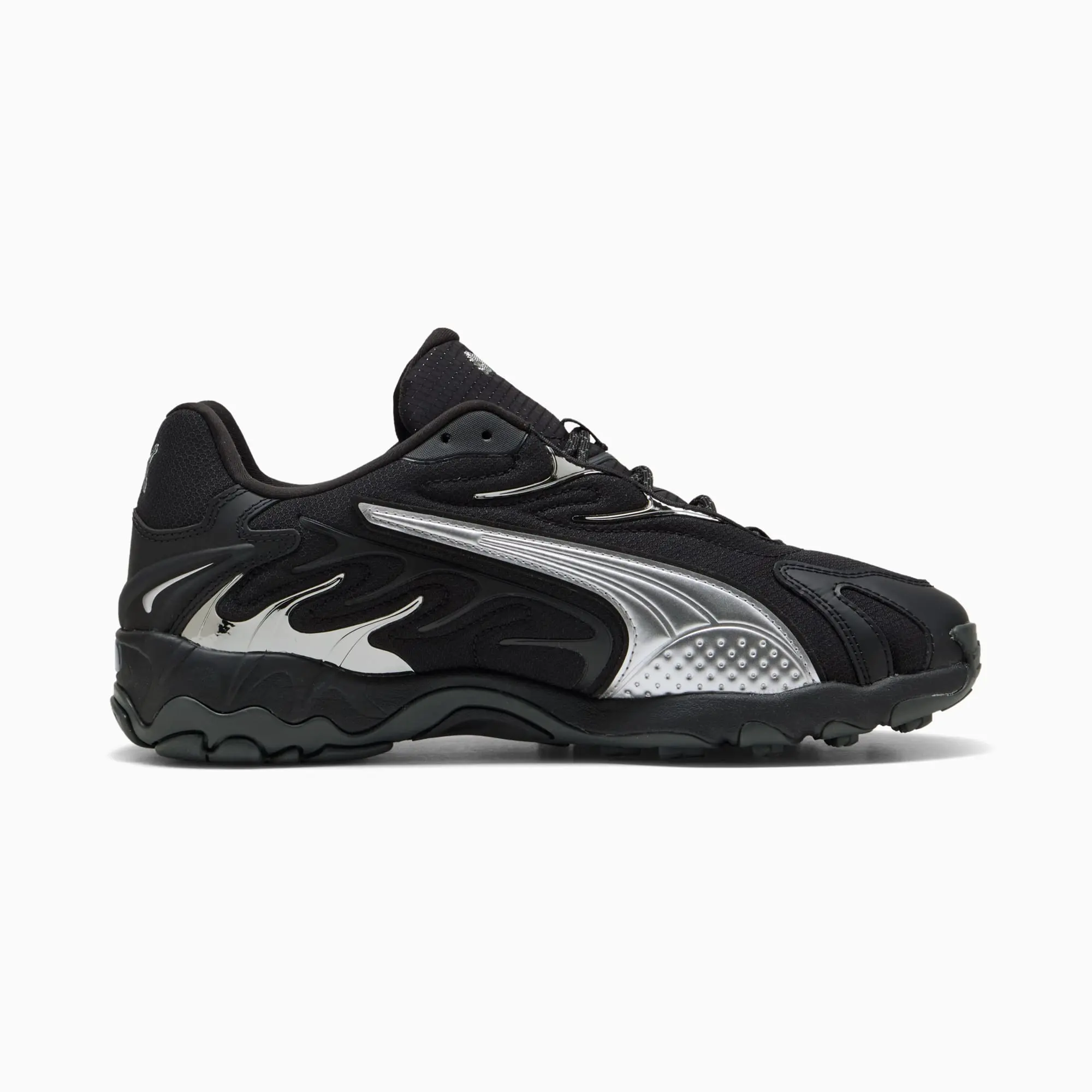 PUMA Inhale Smile Sneakers Unisex, Black/Silver, size 10