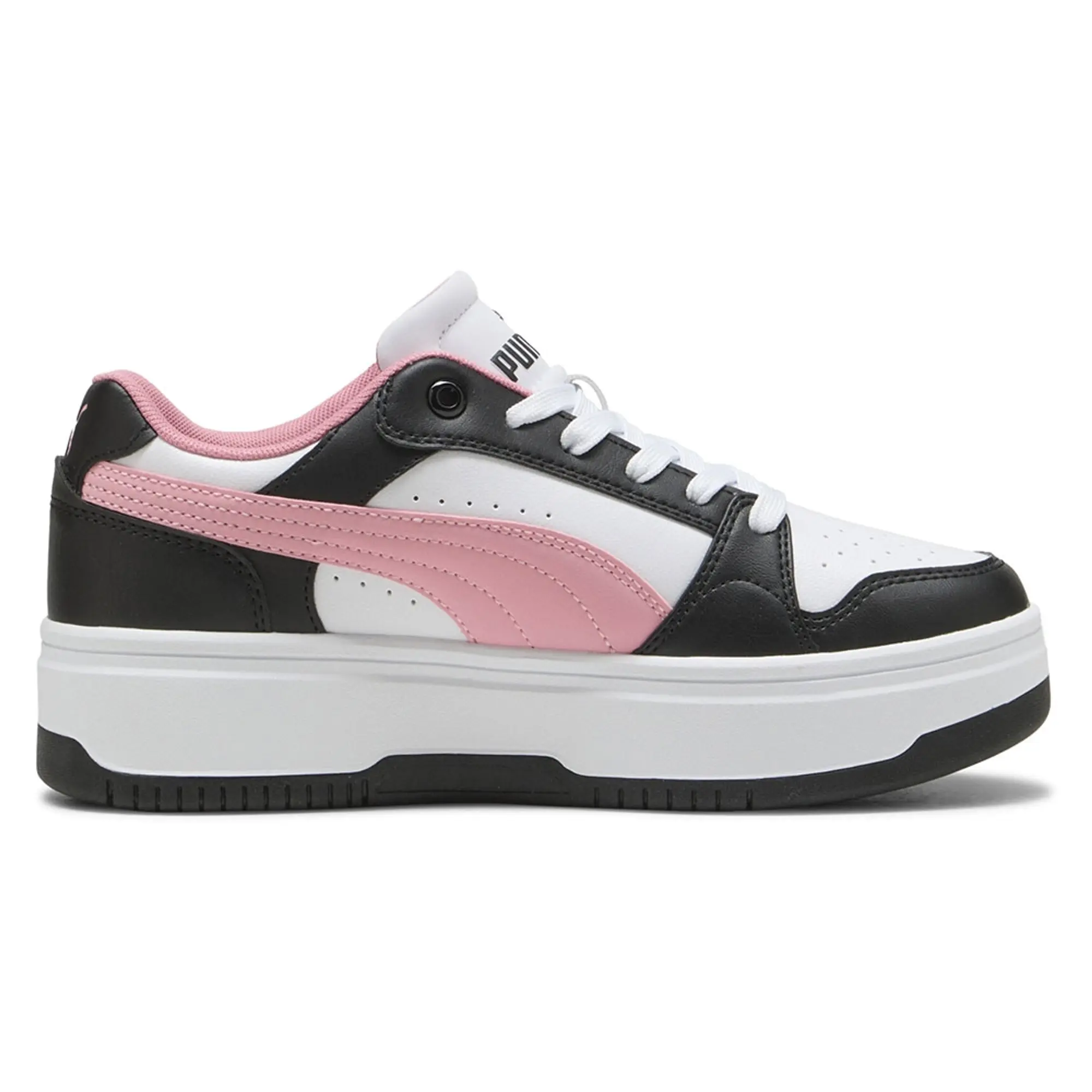 PUMA Rebound Femme Low Sneakers Women, White/Pinkscape/Black, size 3