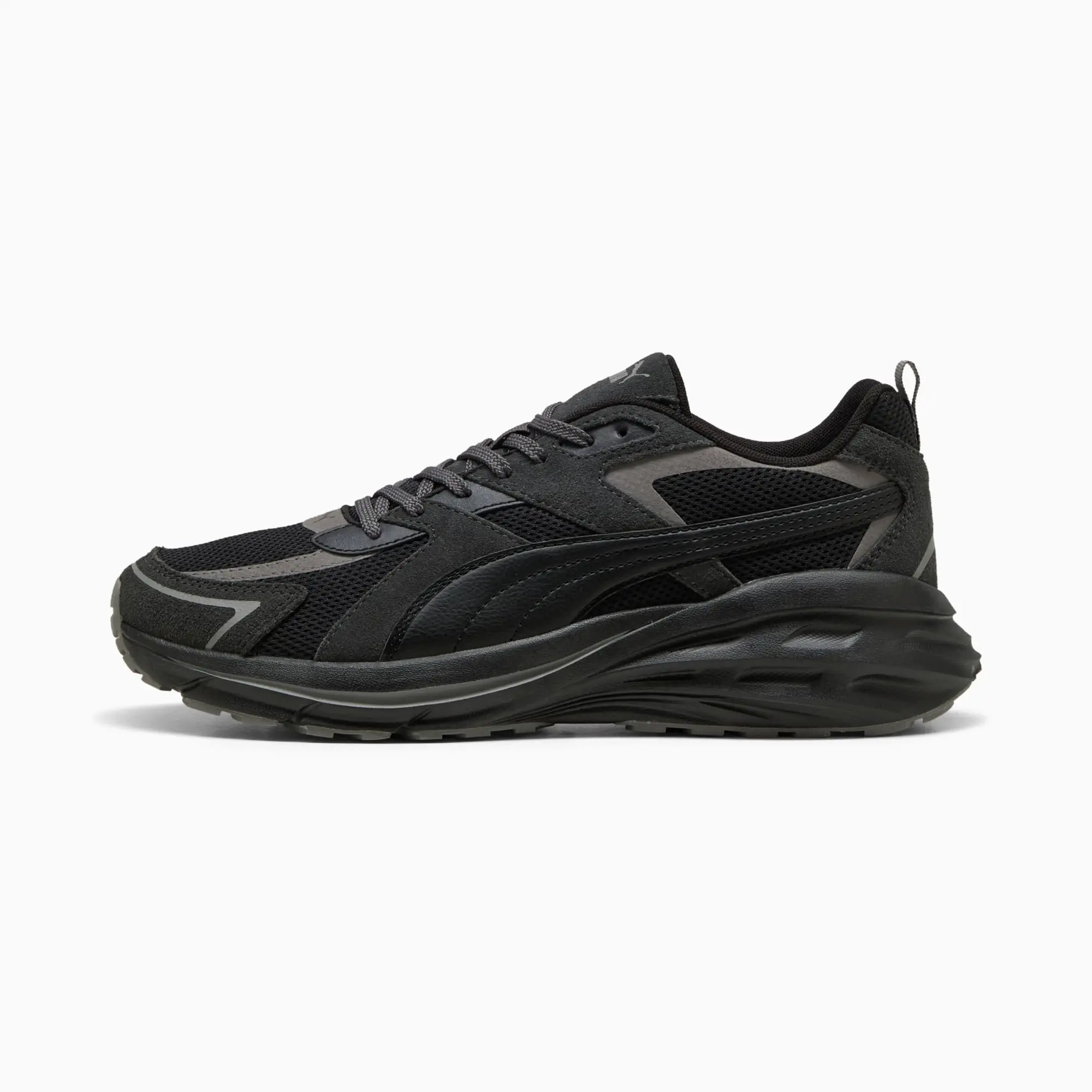 PUMA Hypnotic Sneakers Unisex, Black/Flat Dark Grey, size 10