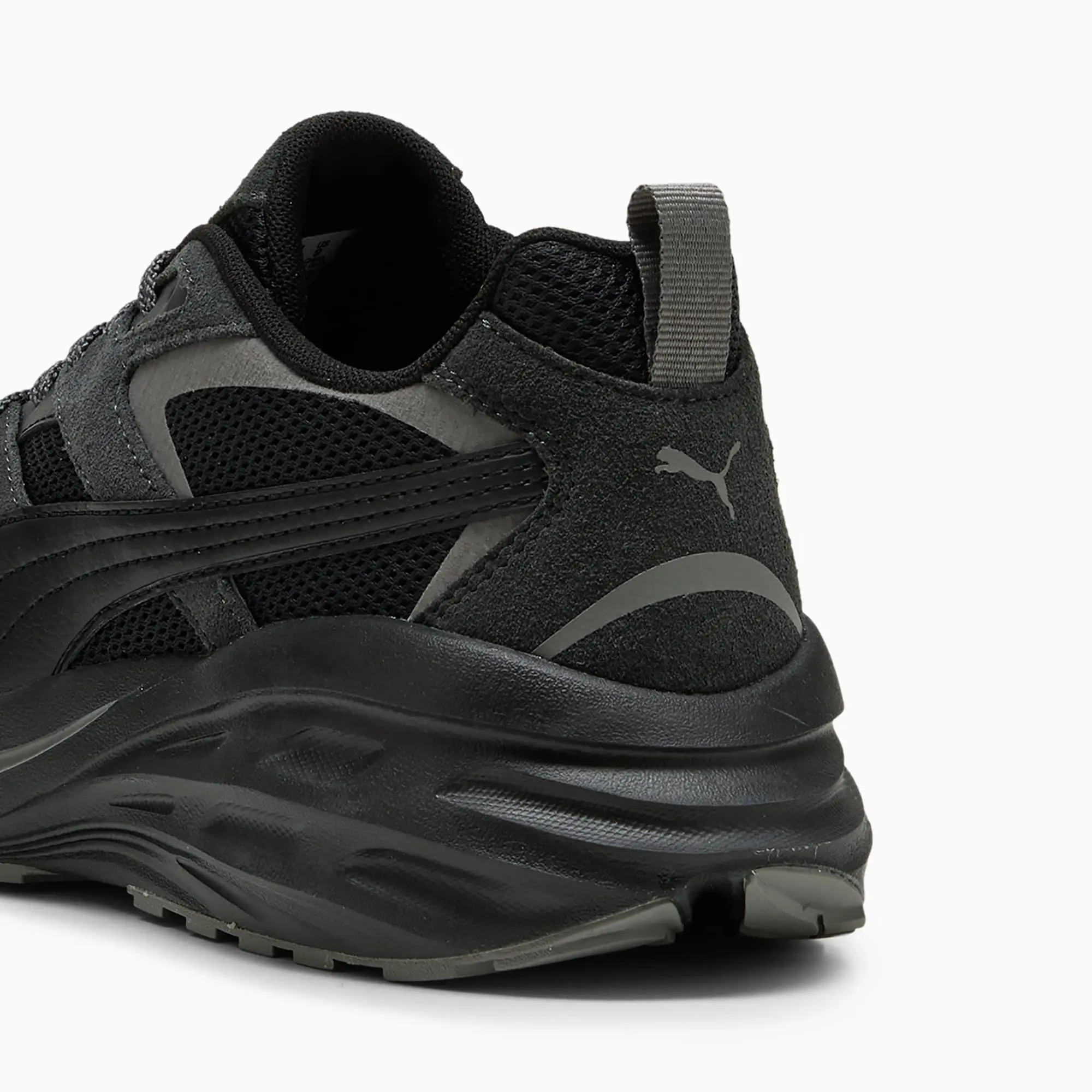 PUMA Hypnotic Sneakers Unisex, Black/Flat Dark Grey, size 10