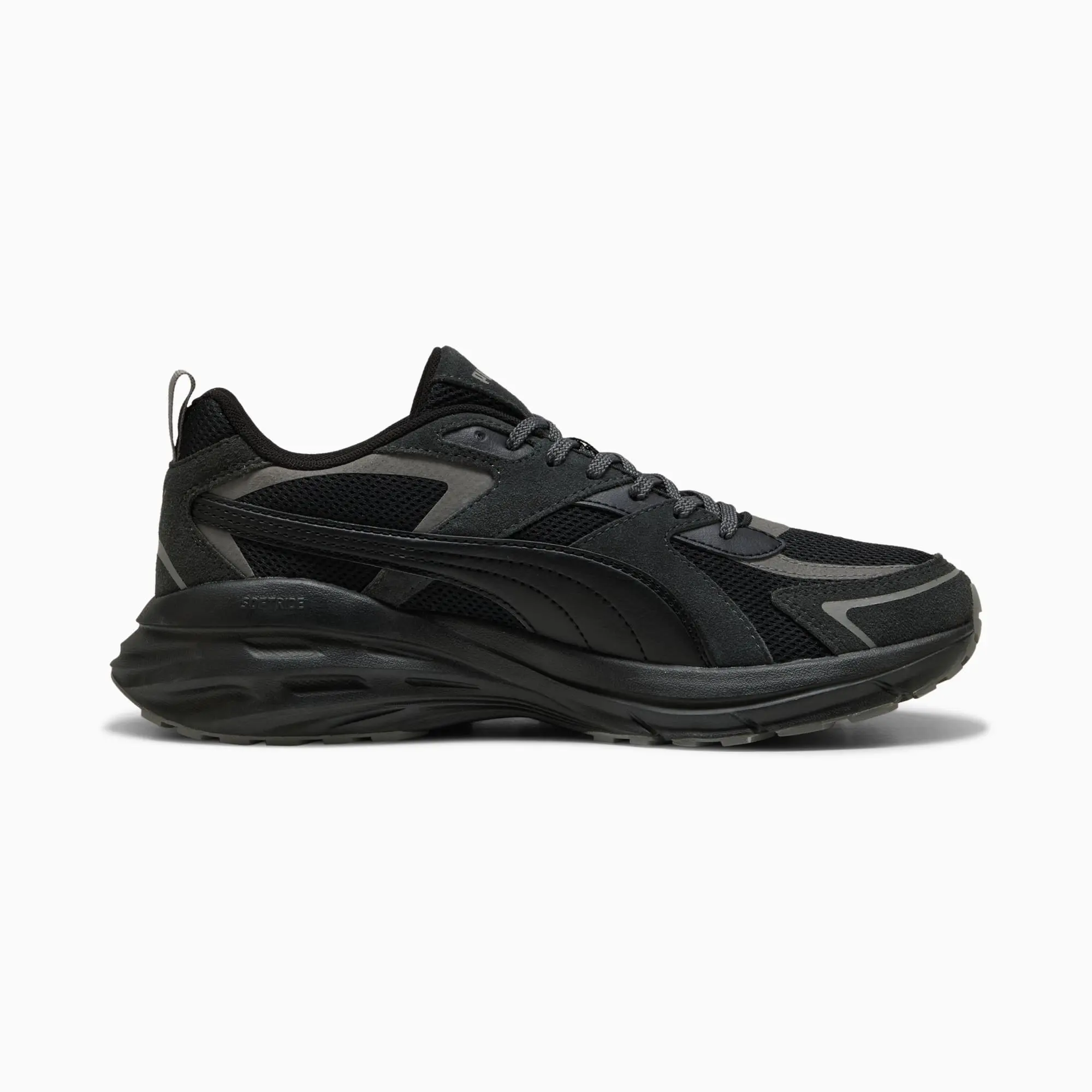 PUMA Hypnotic Sneakers Unisex, Black/Flat Dark Grey, size 10