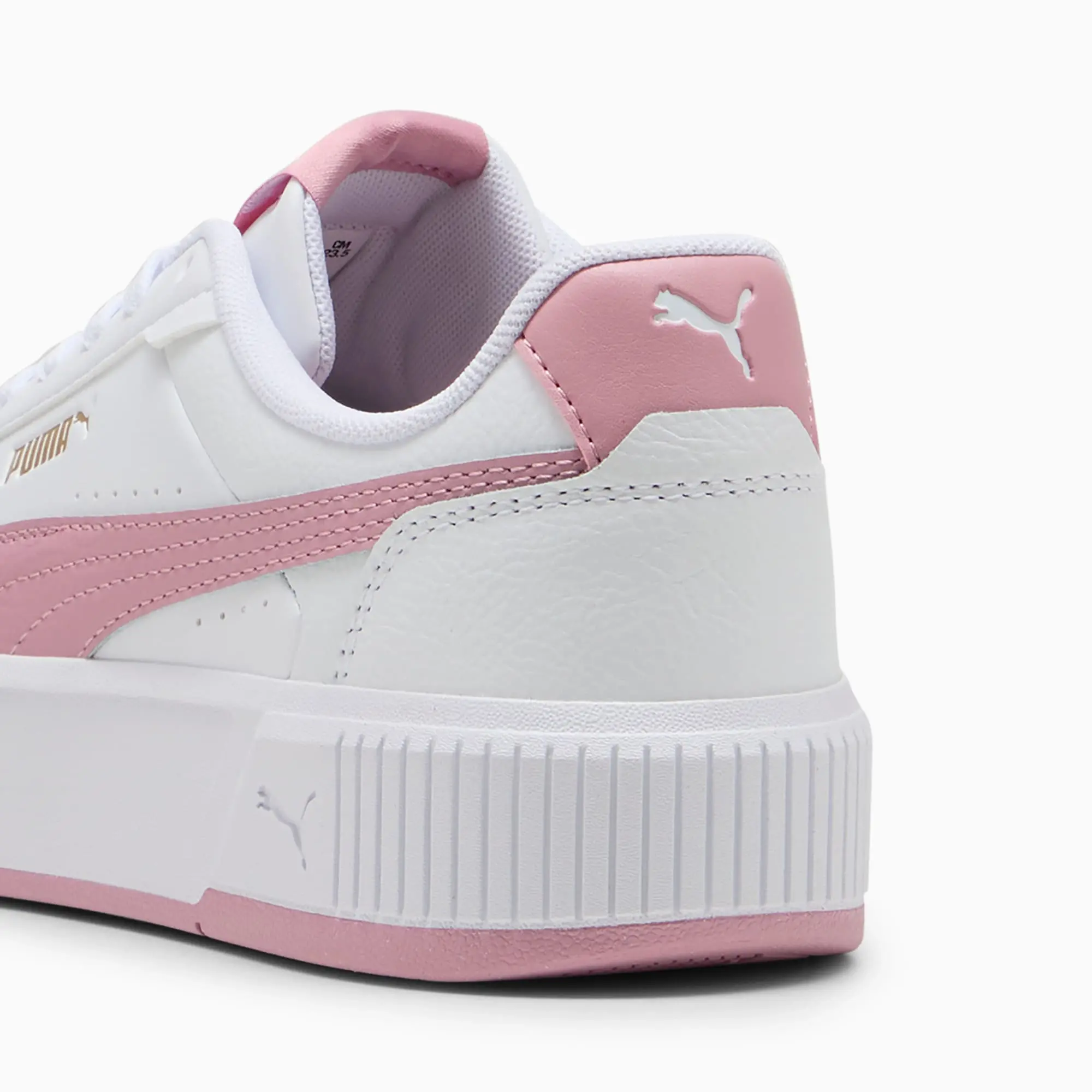 PUMA Carina Mia Sneakers Women, White/Poised Pink, size 3