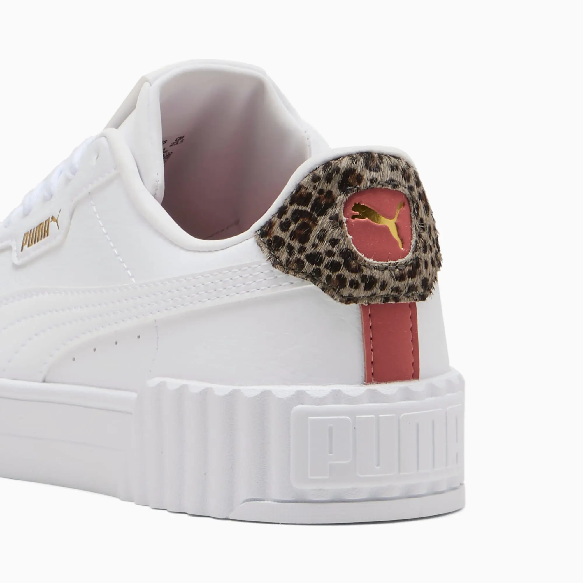 PUMA Carina 3.0 Animal Flair Sneakers Women, White/Gold, size 3