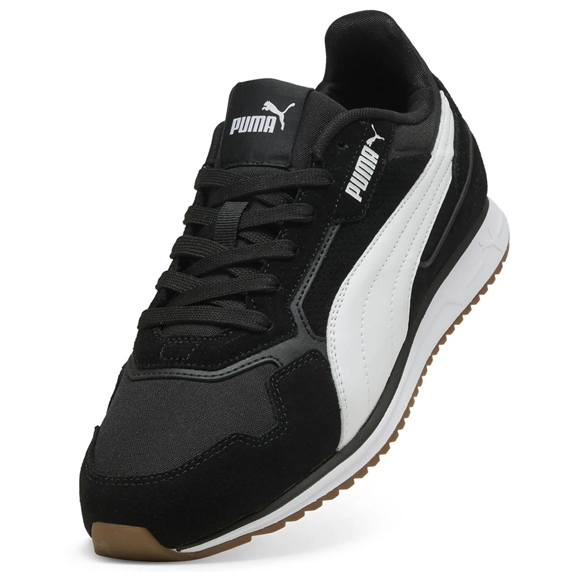 PUMA Softride ST Miler Sneakers Unisex, White/Black/Gum, size 10