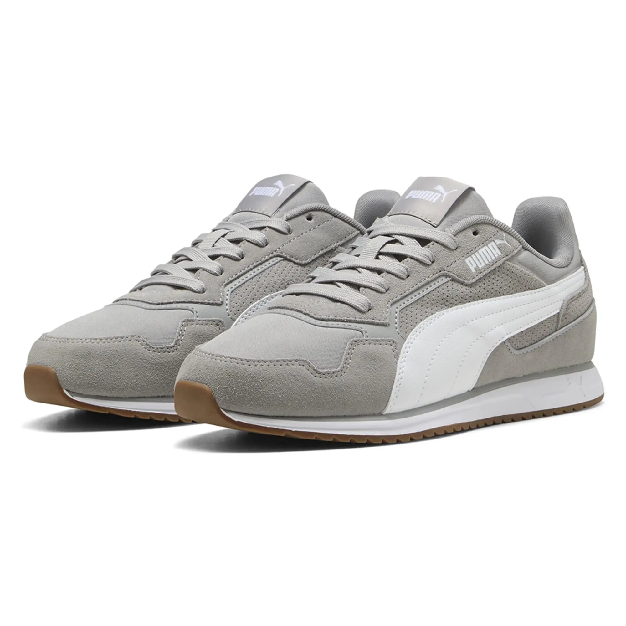 PUMA Softride ST Miler Sneakers Unisex, Grey Echo/White/Gum, size 10