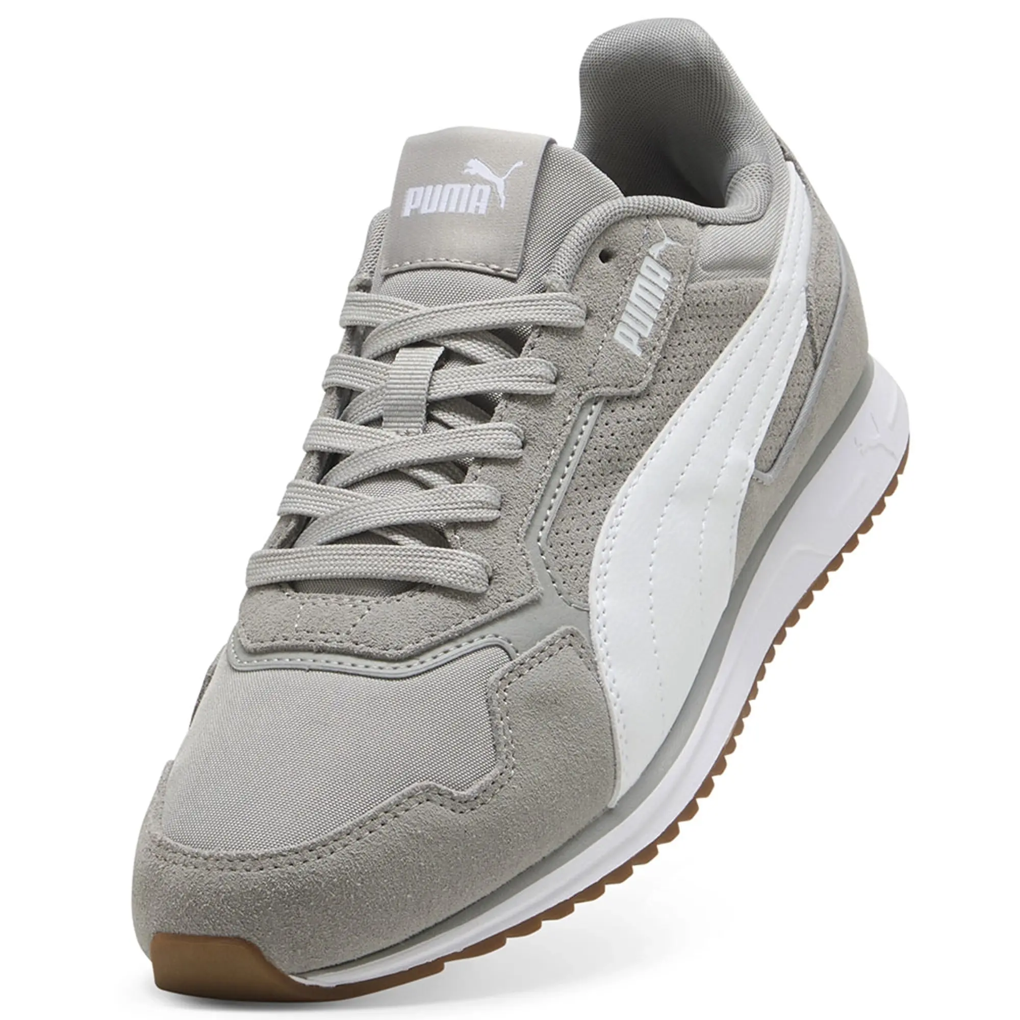 PUMA Softride ST Miler Sneakers Unisex, Grey Echo/White/Gum, size 10