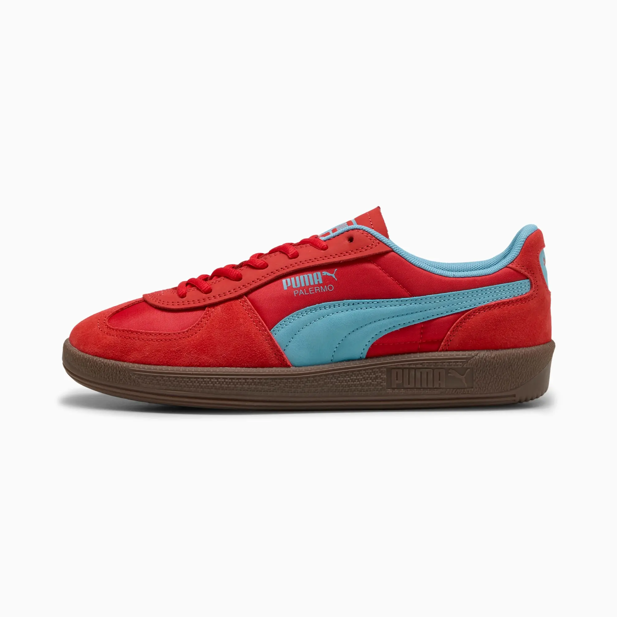 PUMA Palermo Pop Sneakers Unisex, For All Time Red/Aqua, size 10