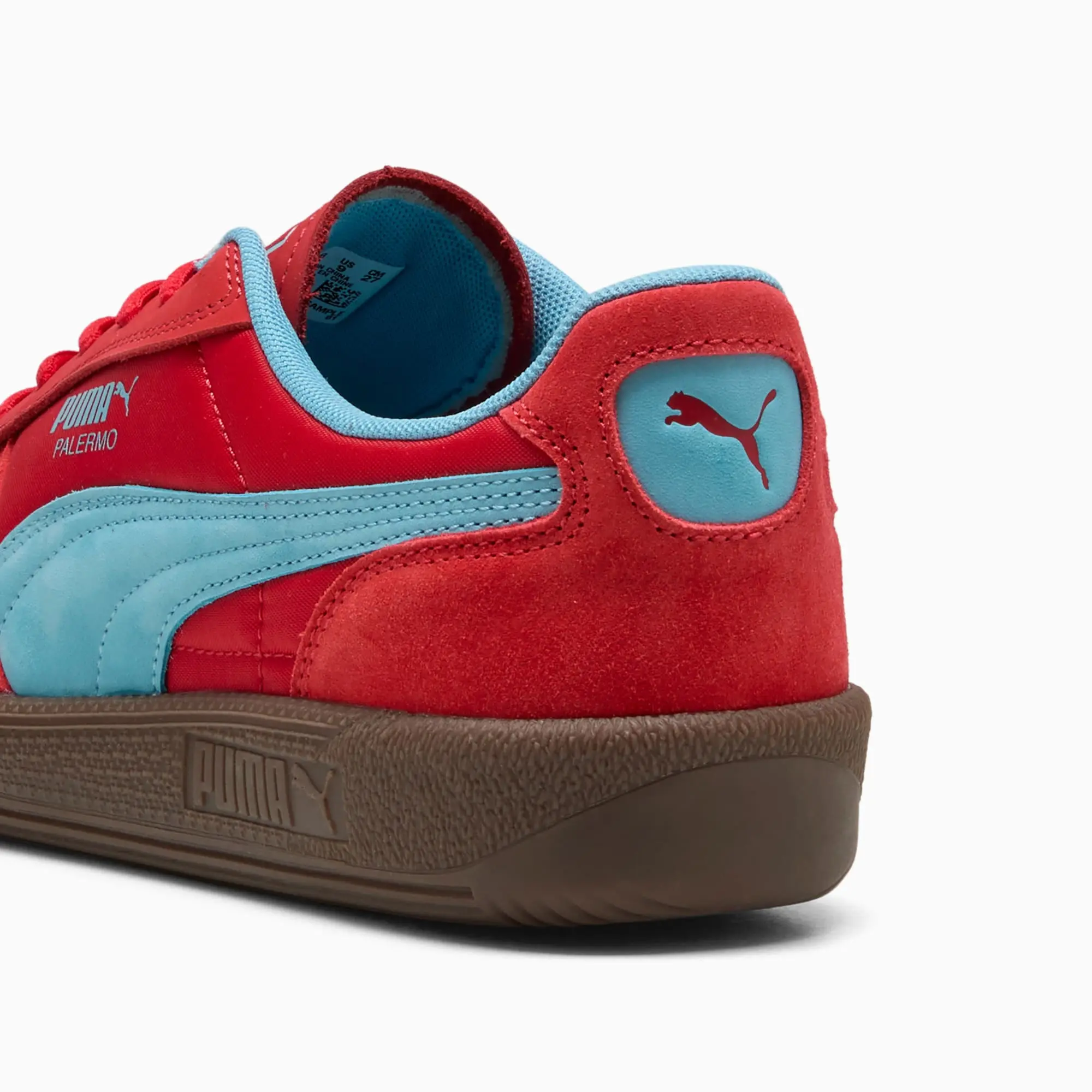PUMA Palermo Pop Sneakers Unisex, For All Time Red/Aqua, size 10
