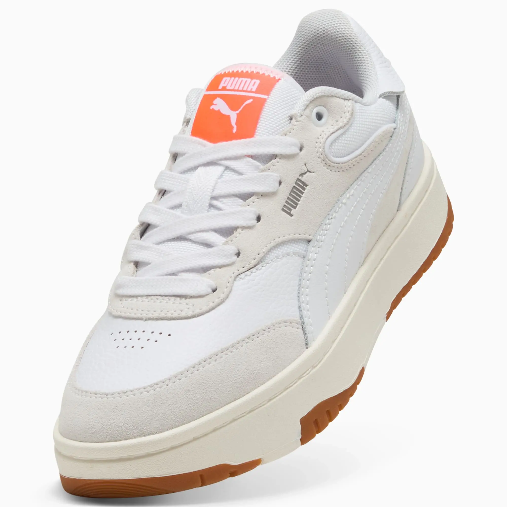 PUMA Cali Sylva Vintage Sneakers Women, White/Warm White, size 3