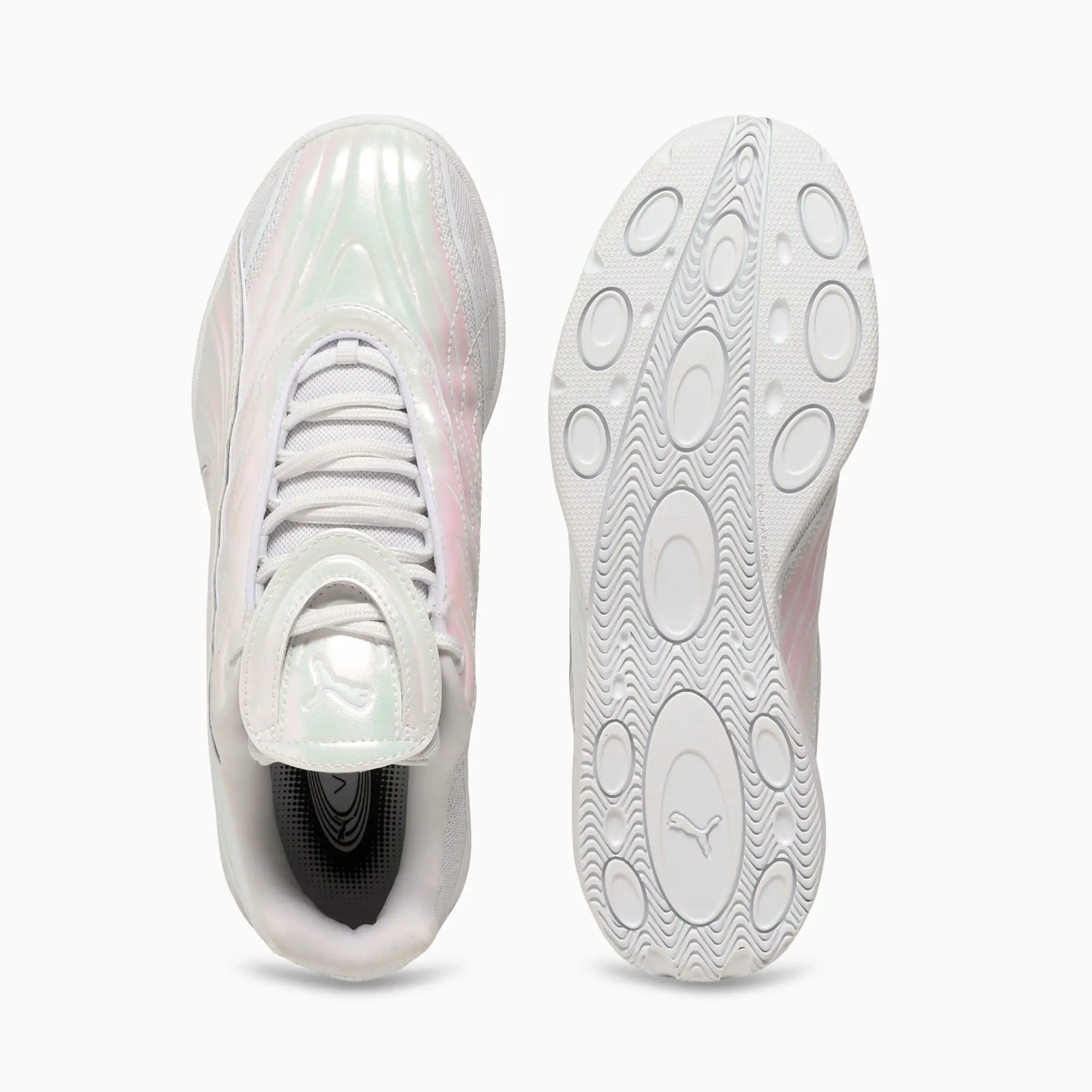 PUMA V-S2 Pearlized Sneakers Women, White/Black, size 3