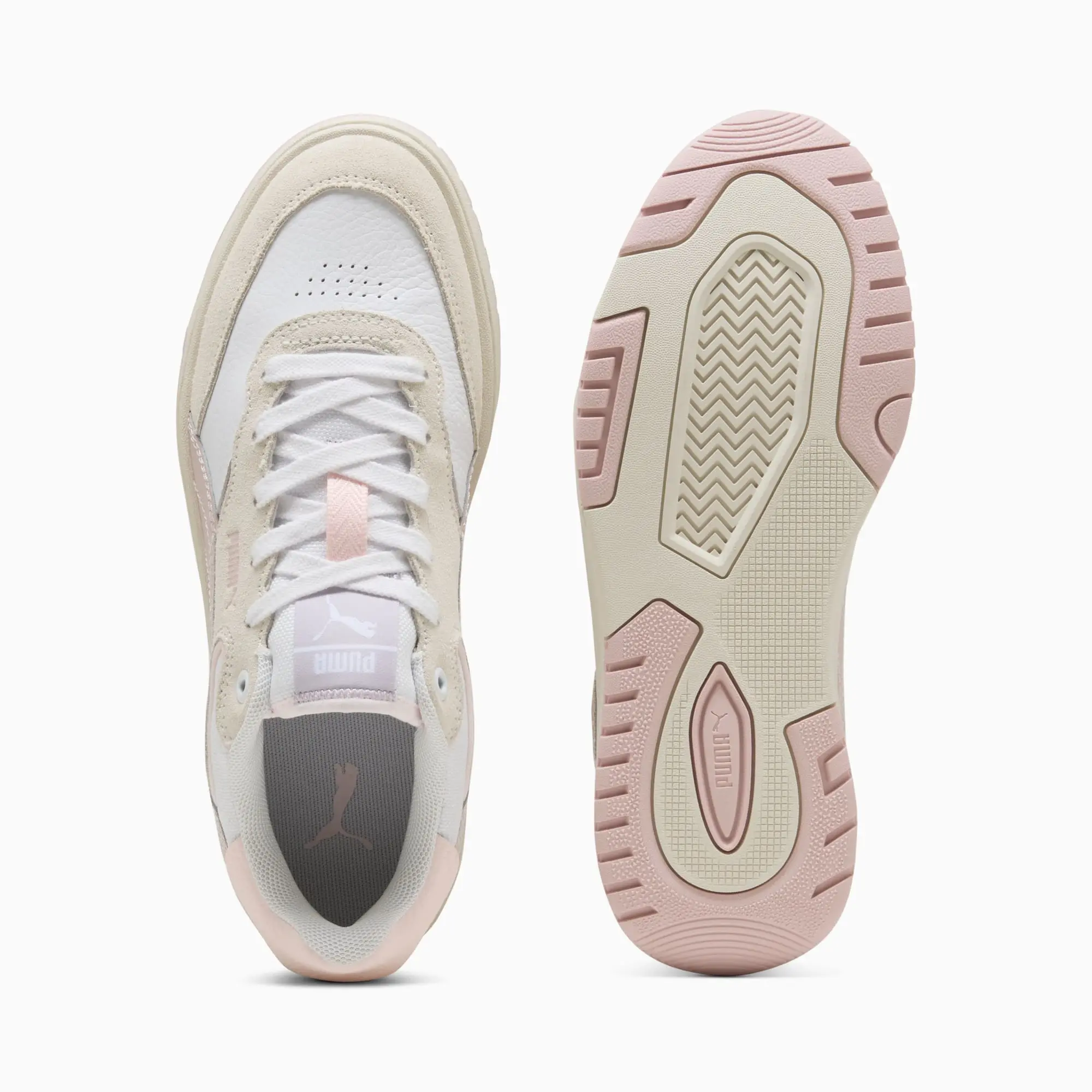 PUMA Cali Sylva Vintage Sneakers Women, Mauve Mist/Alpine Snow, size 3