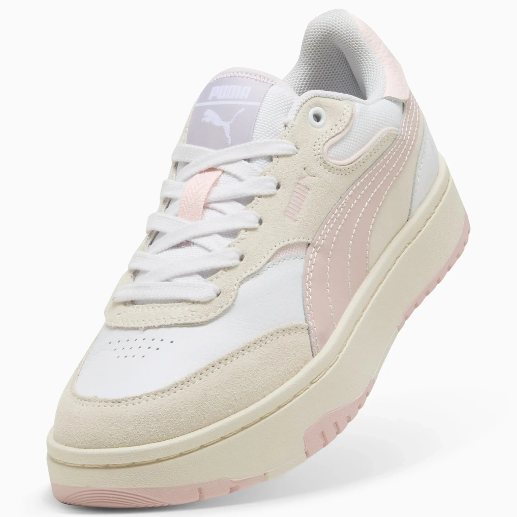 PUMA Cali Sylva Vintage Sneakers Women, Mauve Mist/Alpine Snow, size 3