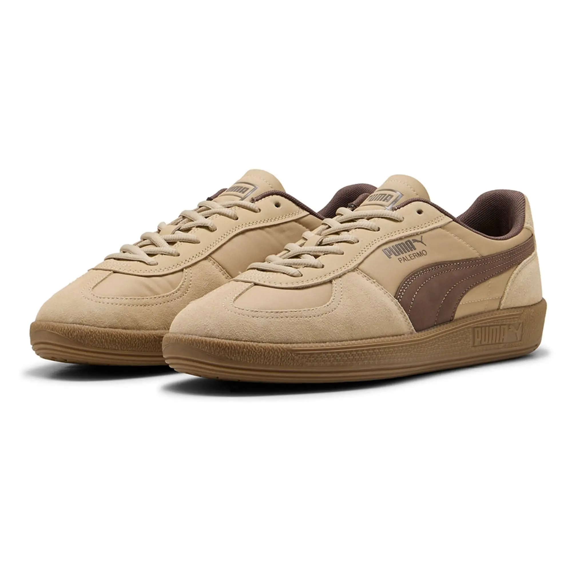PUMA Palermo Pop Sneakers Unisex, Toasted Almond/Flat Bronze, size 10