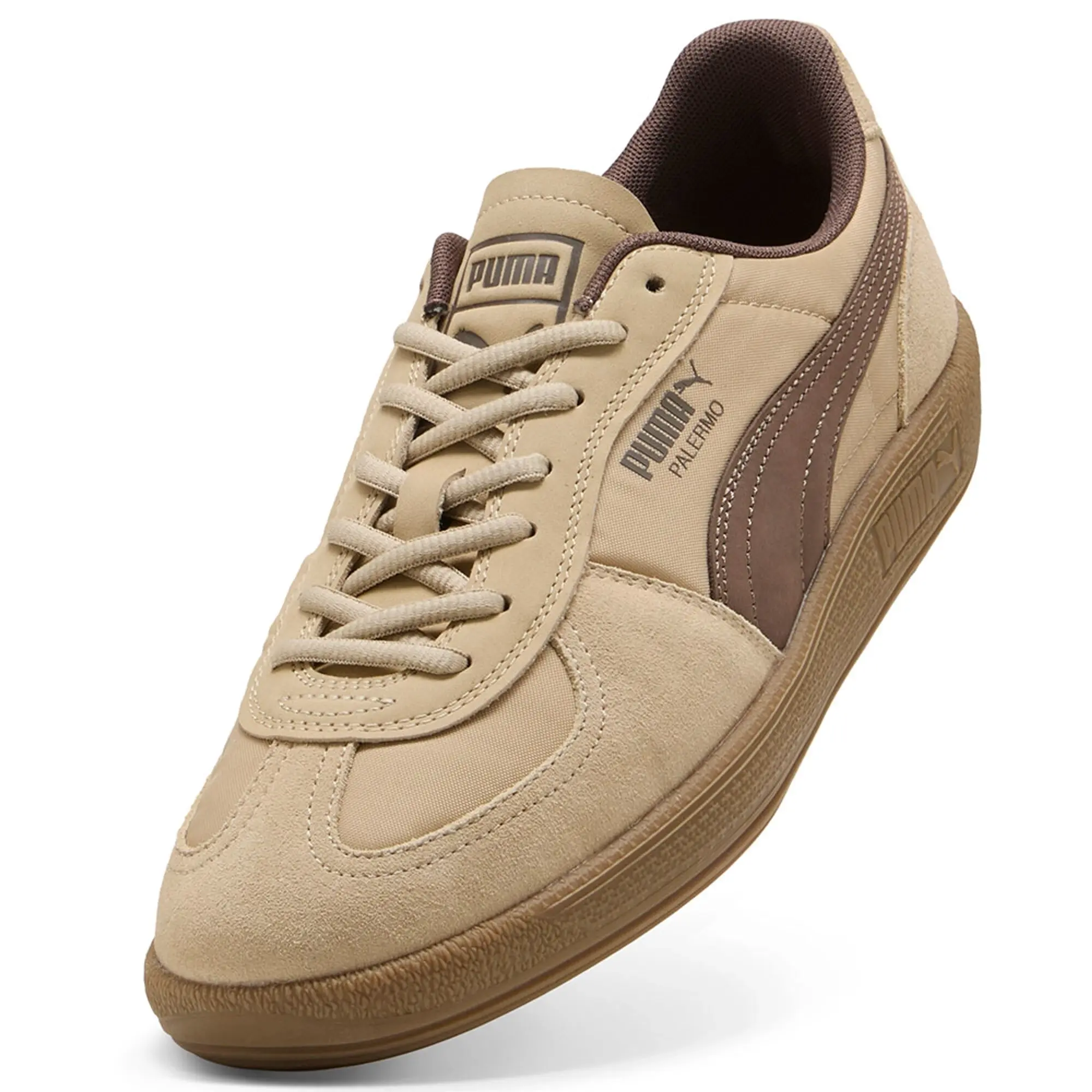 PUMA Palermo Pop Sneakers Unisex, Toasted Almond/Flat Bronze, size 10