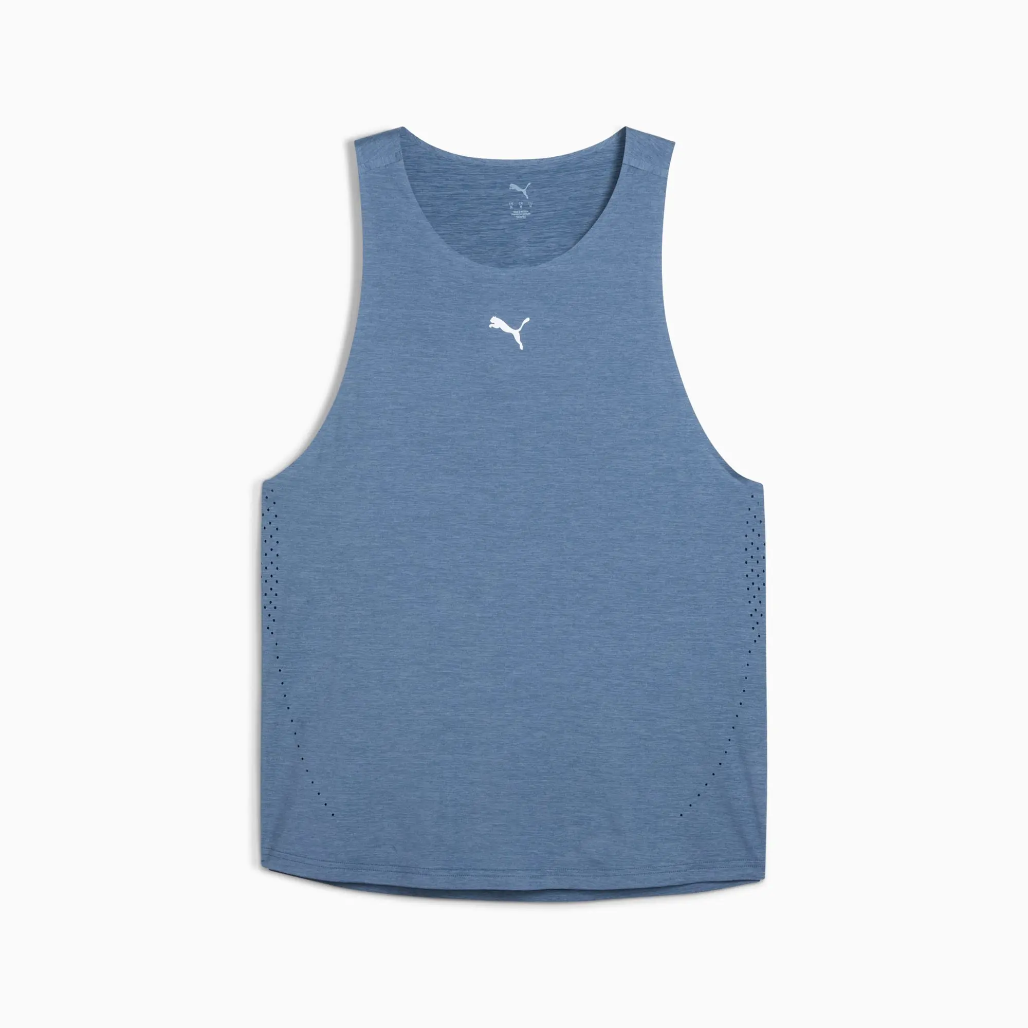 PUMA Cloudspun Running Tank Men, Dark Indigo/Heather, size 3XL