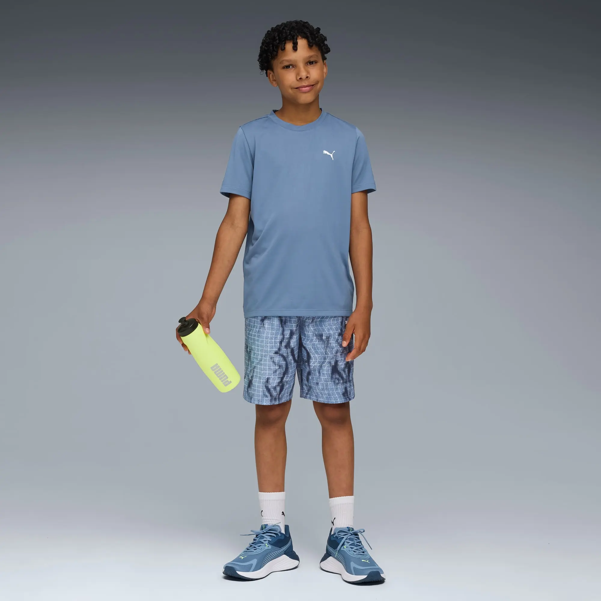 PUMA Train All Day Essentials Woven Shorts Youth, Cool Blue, size 11-12 Youth