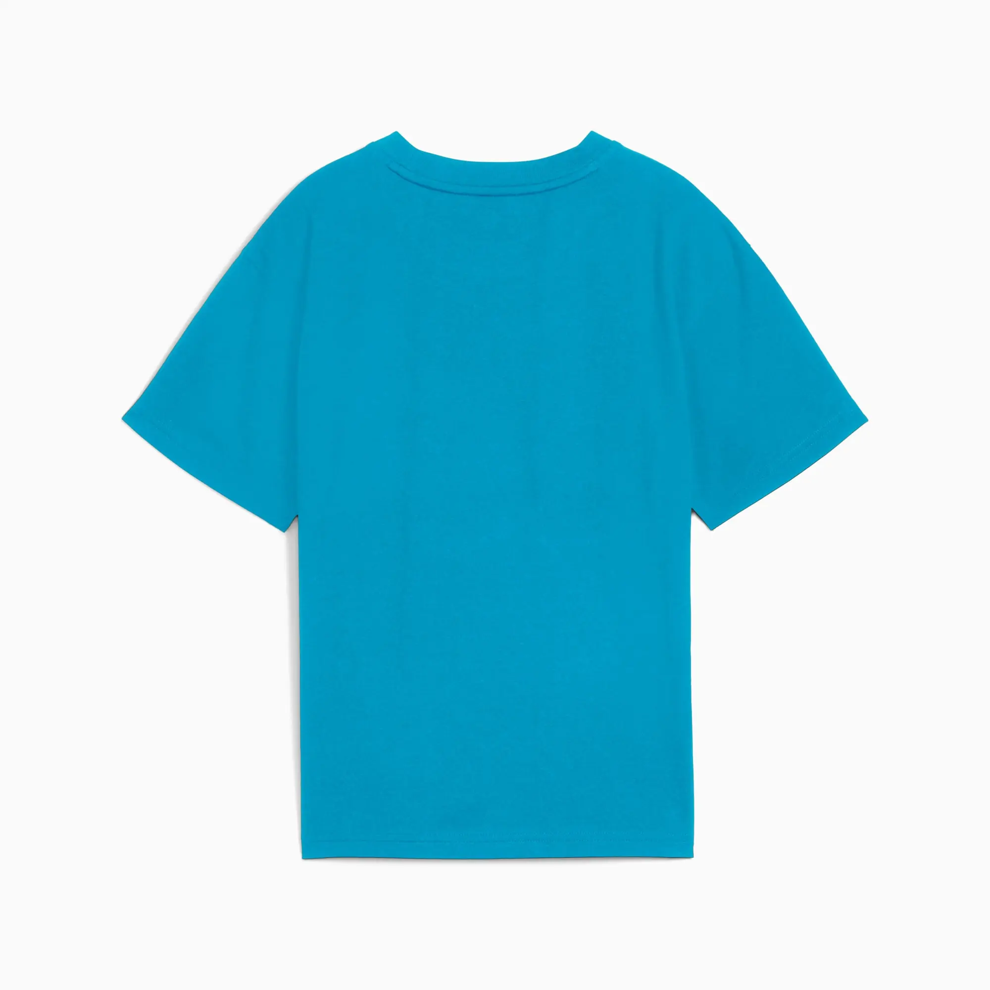 PUMA Wardrobe Ess Boxy T-Shirt Youth, Tropical Blue, size 11-12 Youth