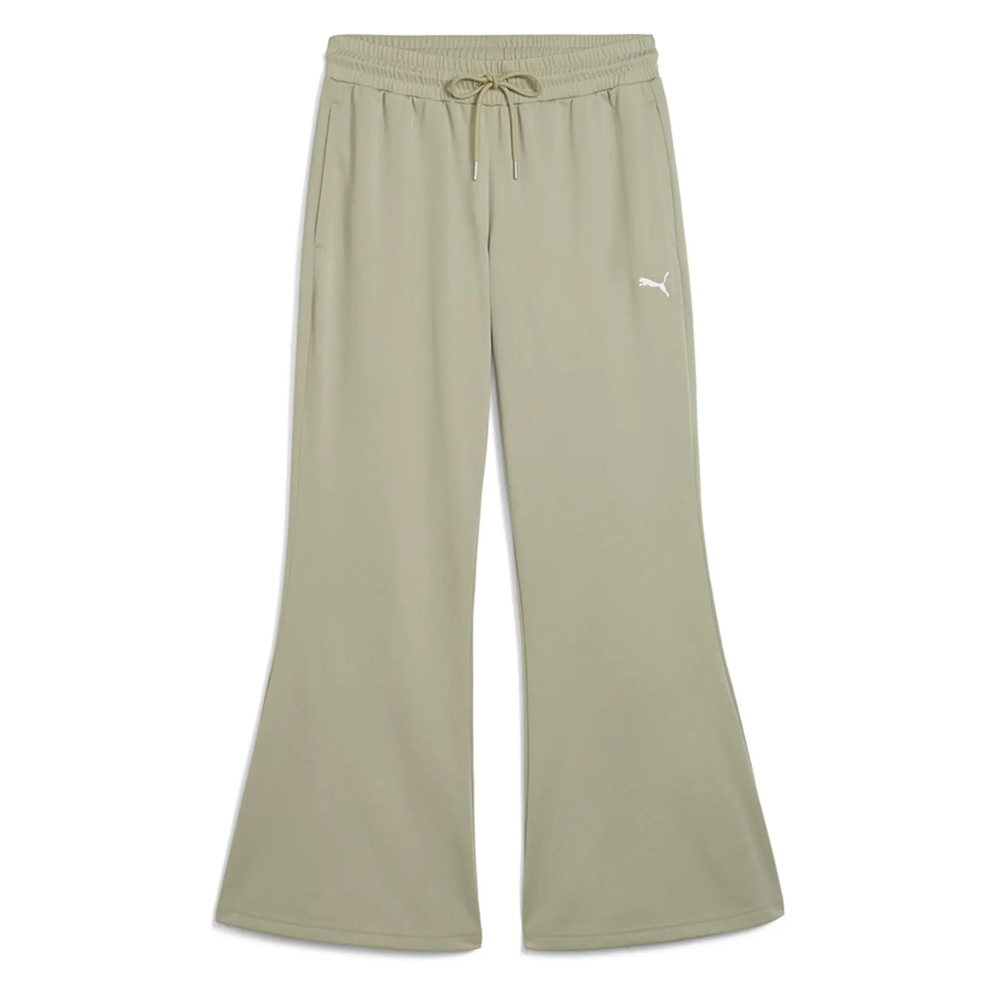 PUMA Wardrobe Essentials Flared Pants Women, Lux Army, size Large