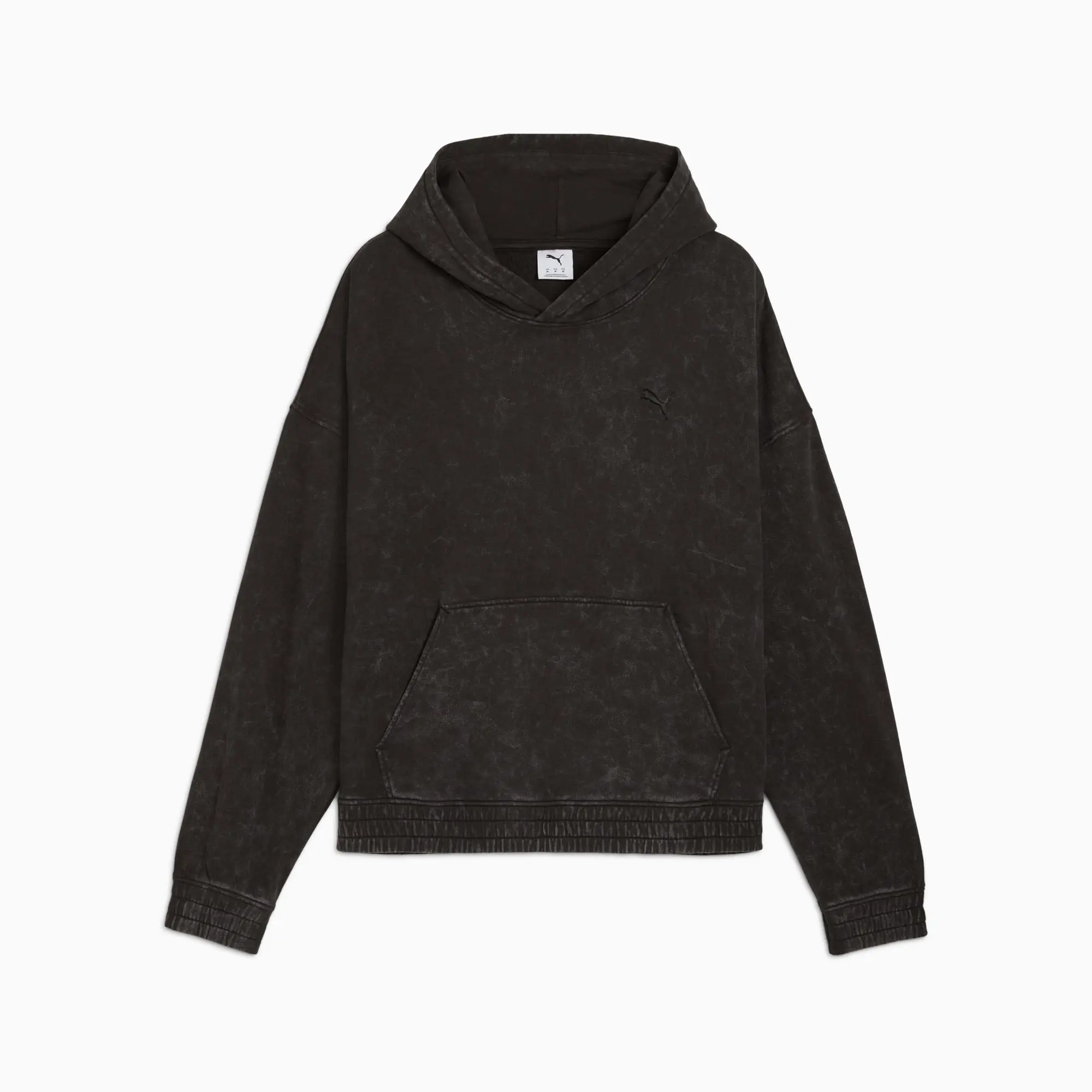 Future.PUMA.Archive Boxy Washed Hoodie Unisex, Black, size Large