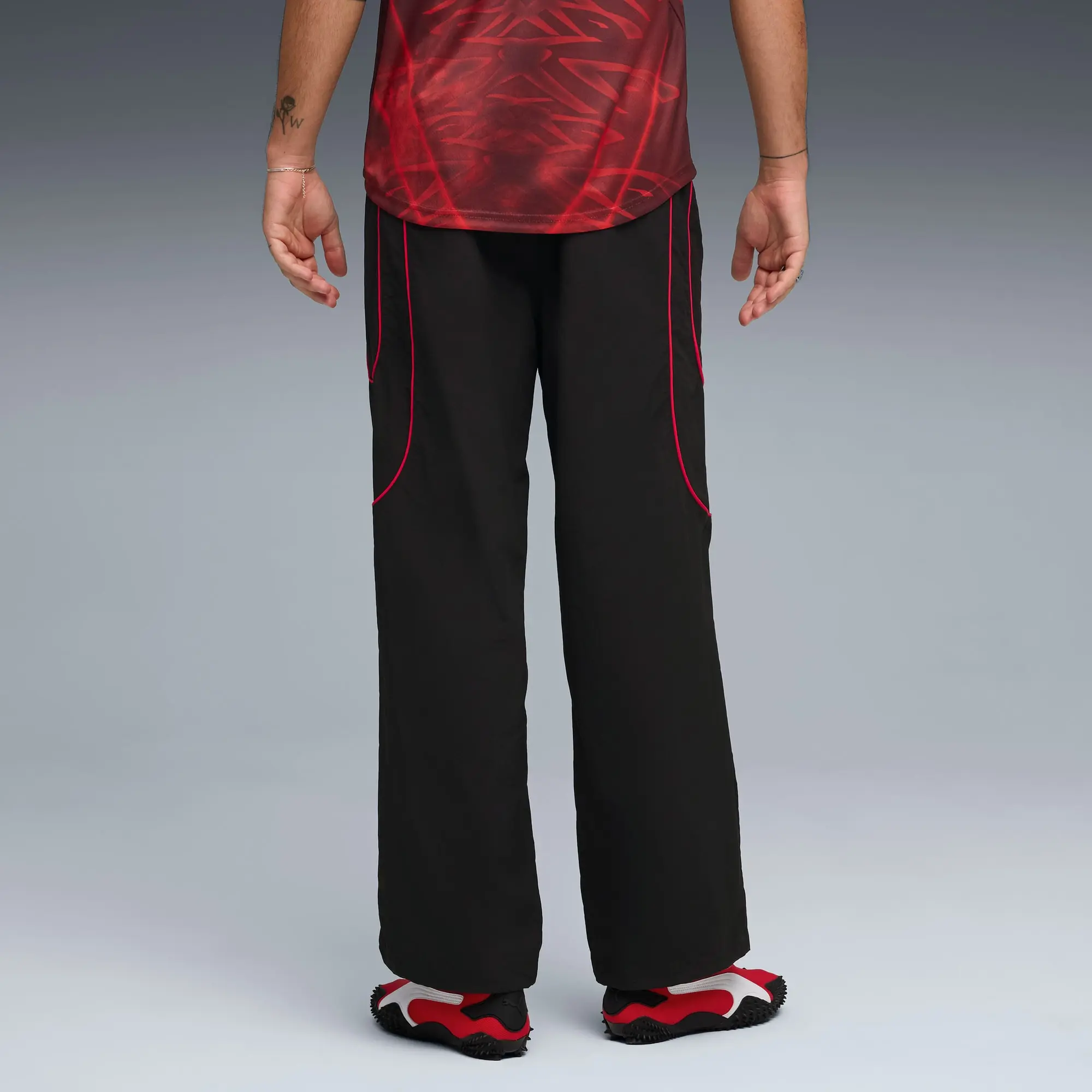 PUMAtech Relaxed Track Pants Men, Black/For All Time Red, size Large