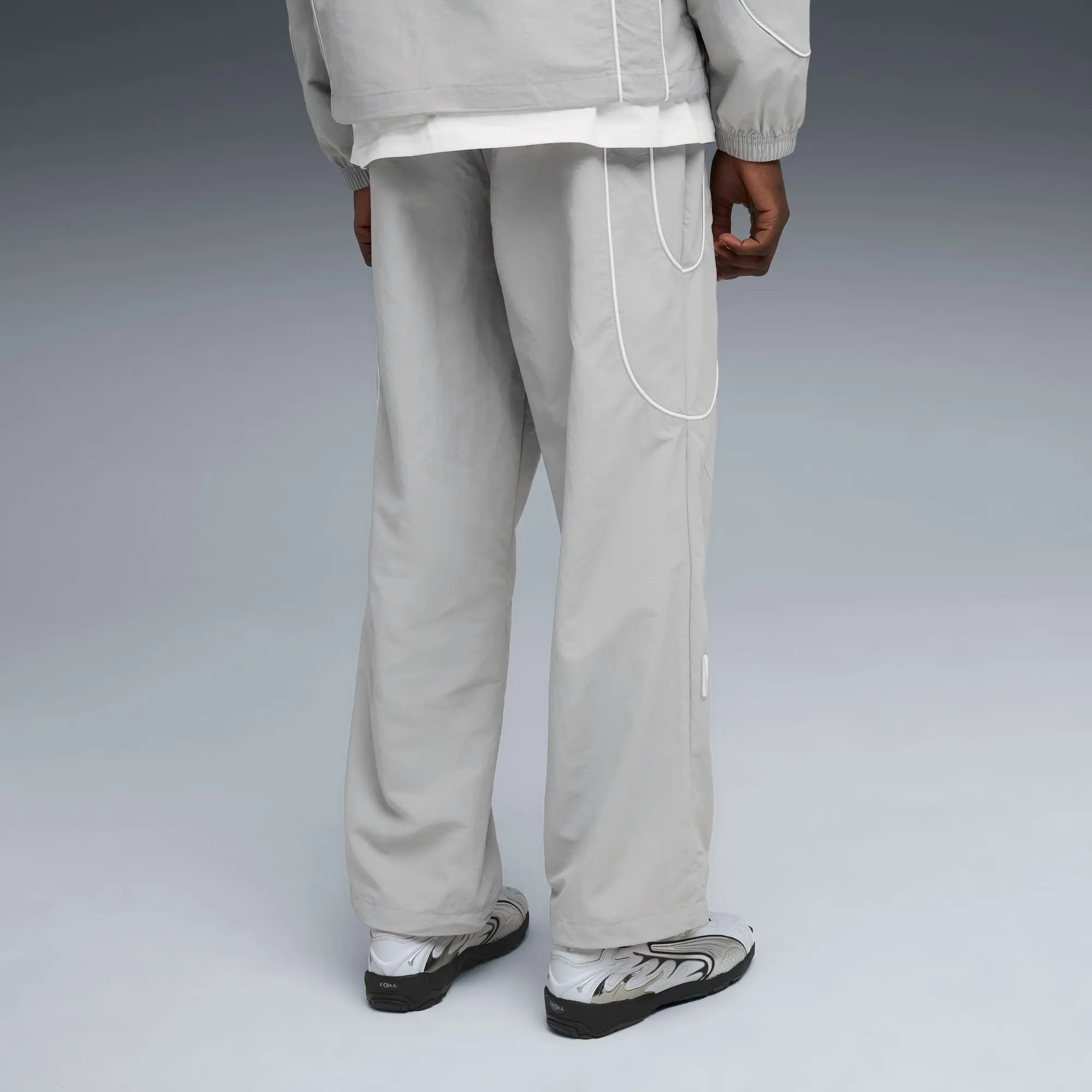 PUMAtech Relaxed Track Pants Men, Grey Echo/White, size Large