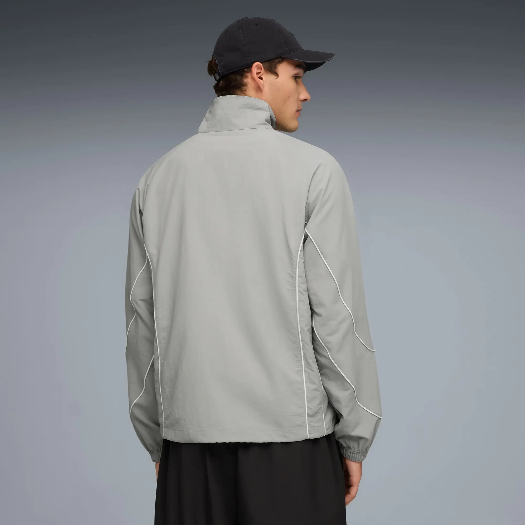 PUMAtech Track Jacket Men, Grey Echo/White, size Large