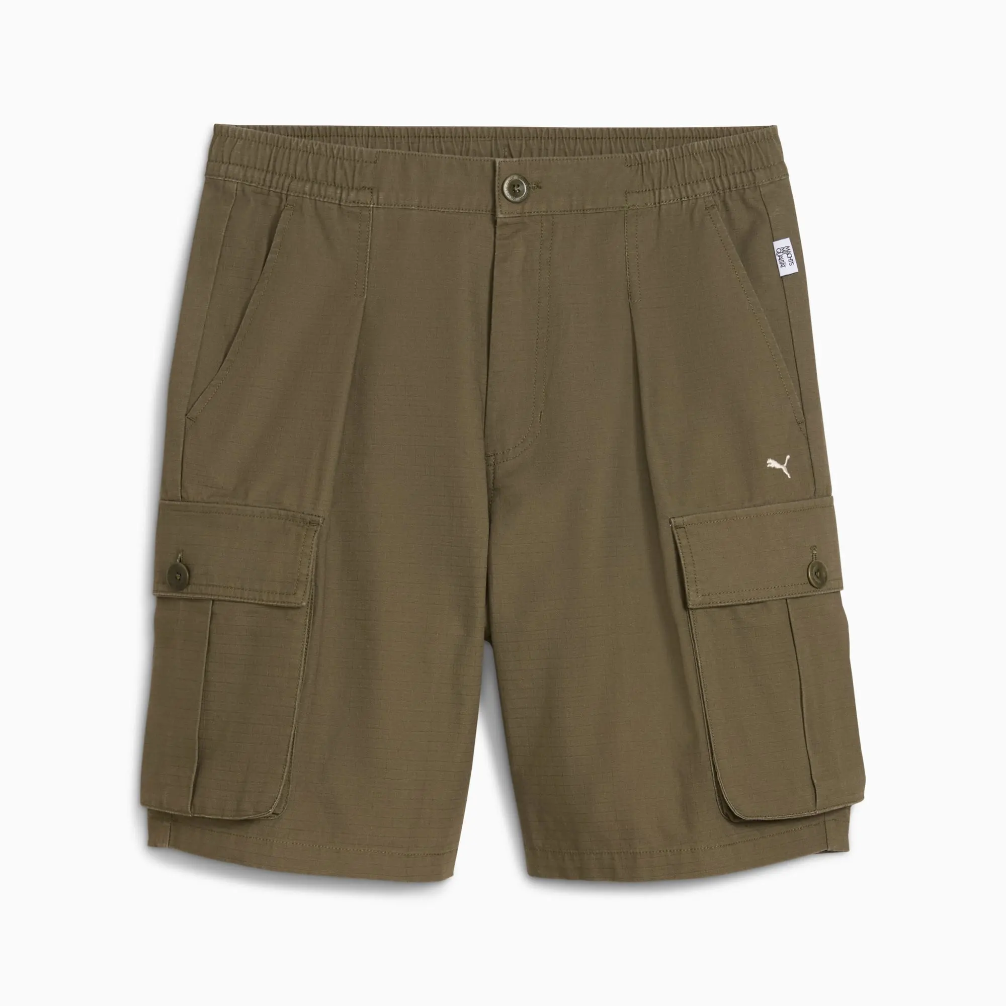 PUMA MMQ Cargo Shorts Men, Loden Green, size Large