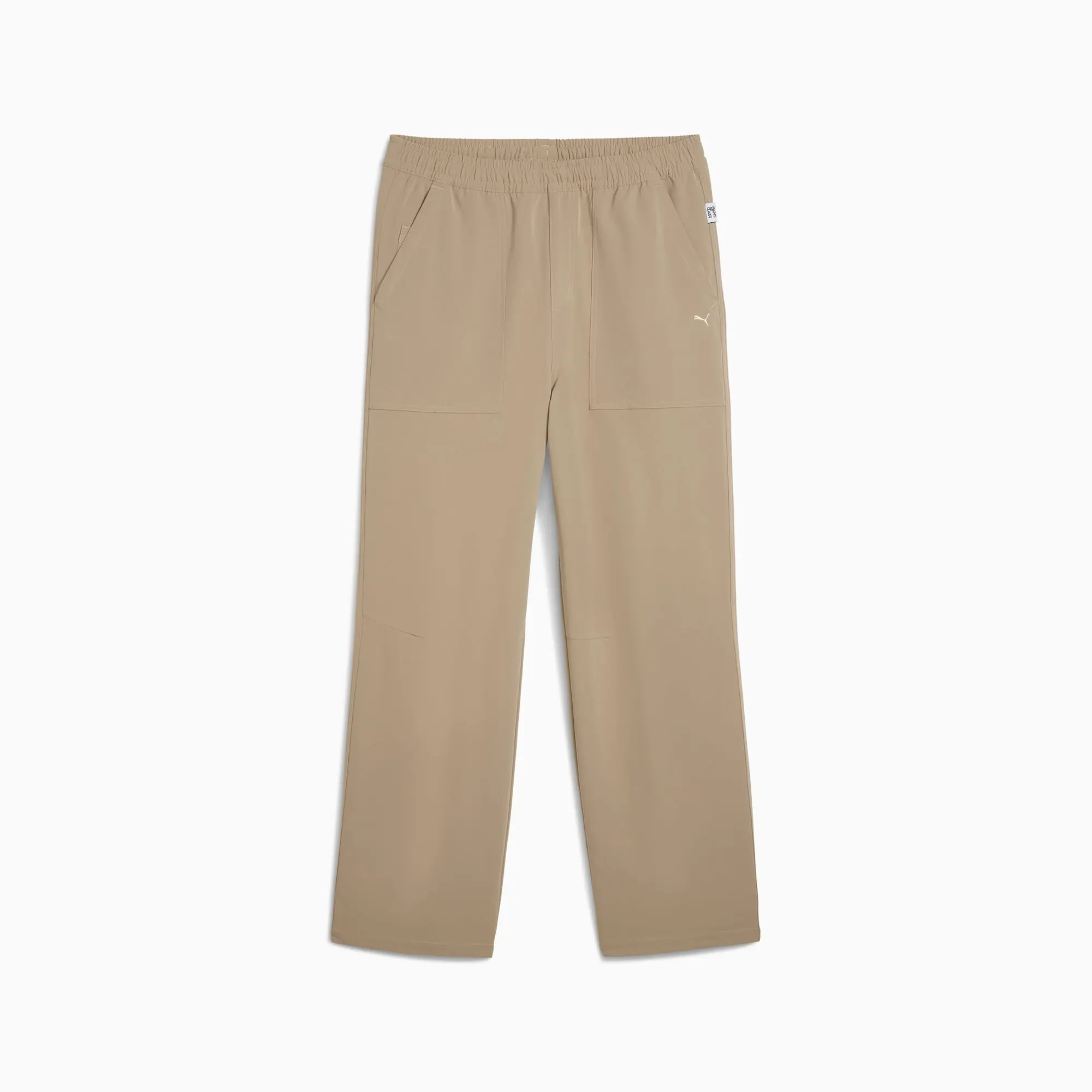 PUMA MMQ Woven Pants Men, Ice Coffee, size Large