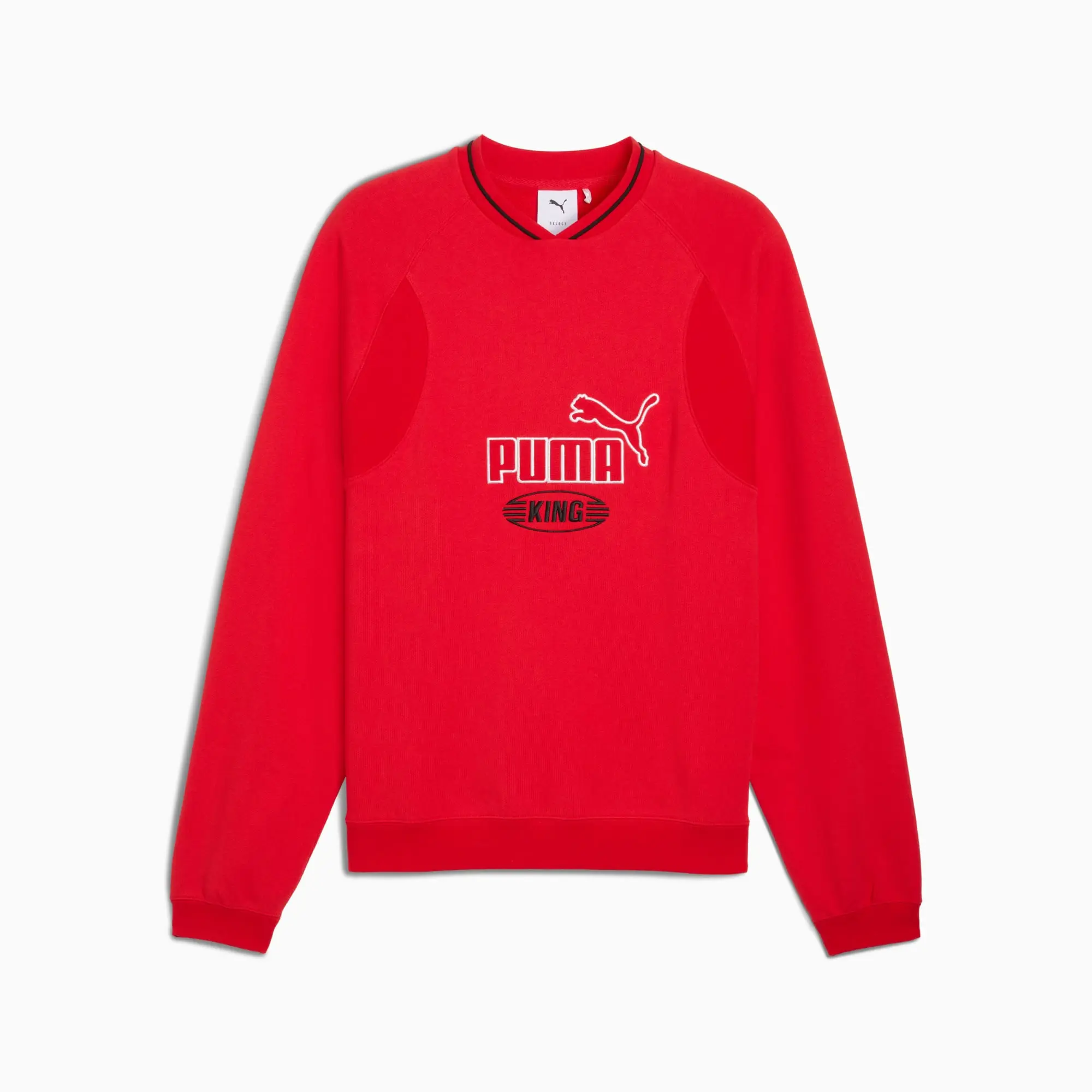 PUMA King Crew Shirt Sweat Men, For All Time Red, size Large