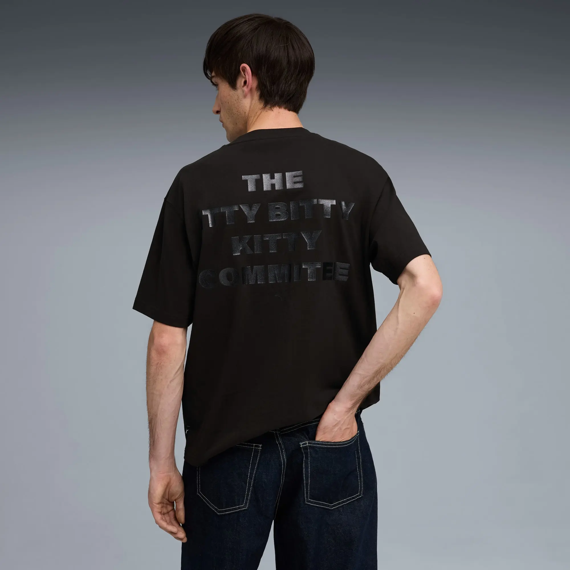 PUMA Graphic Itty Bitty T-Shirt Men, Black, size Large