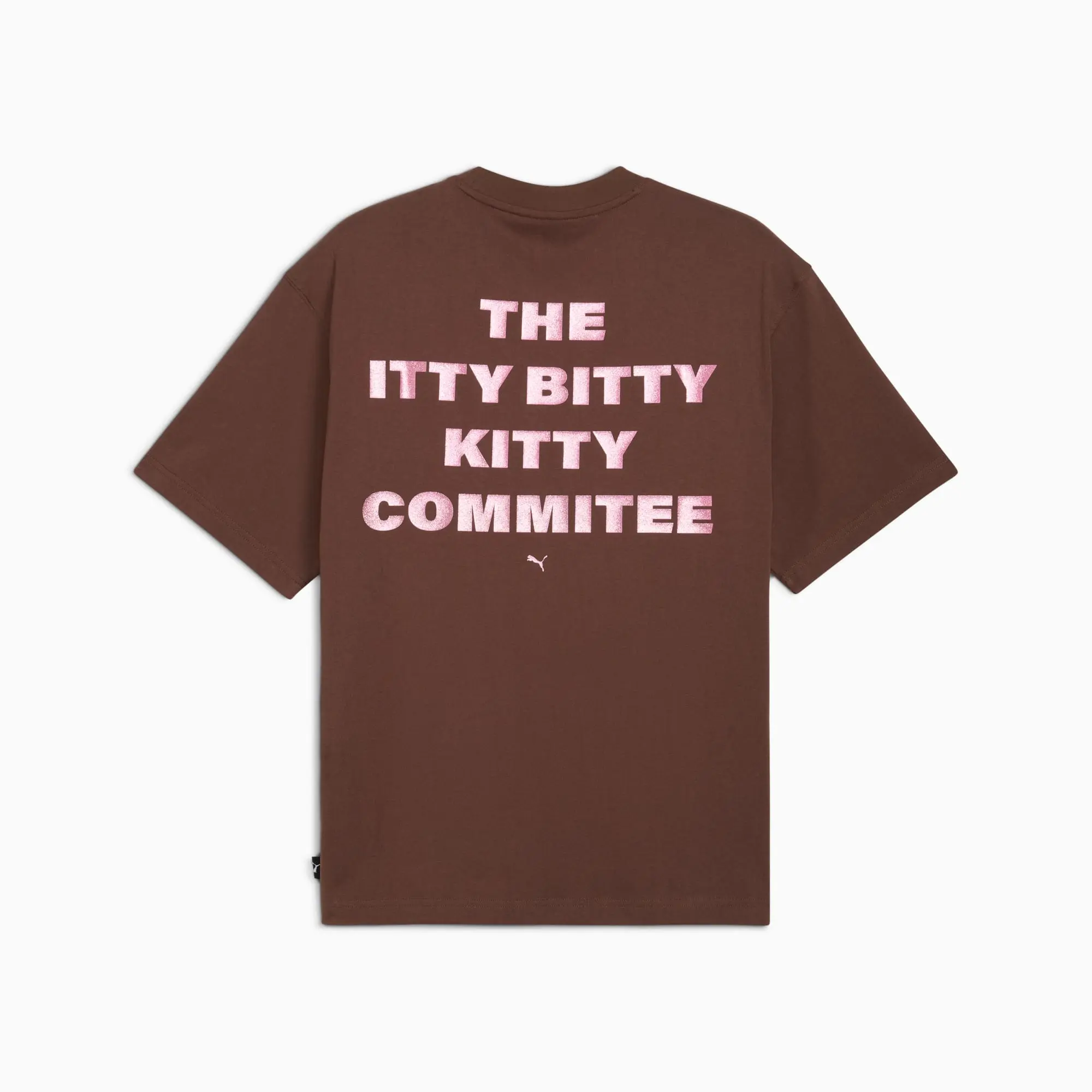 PUMA Graphic Itty Bitty T-Shirt Men, Espresso Brown, size Large