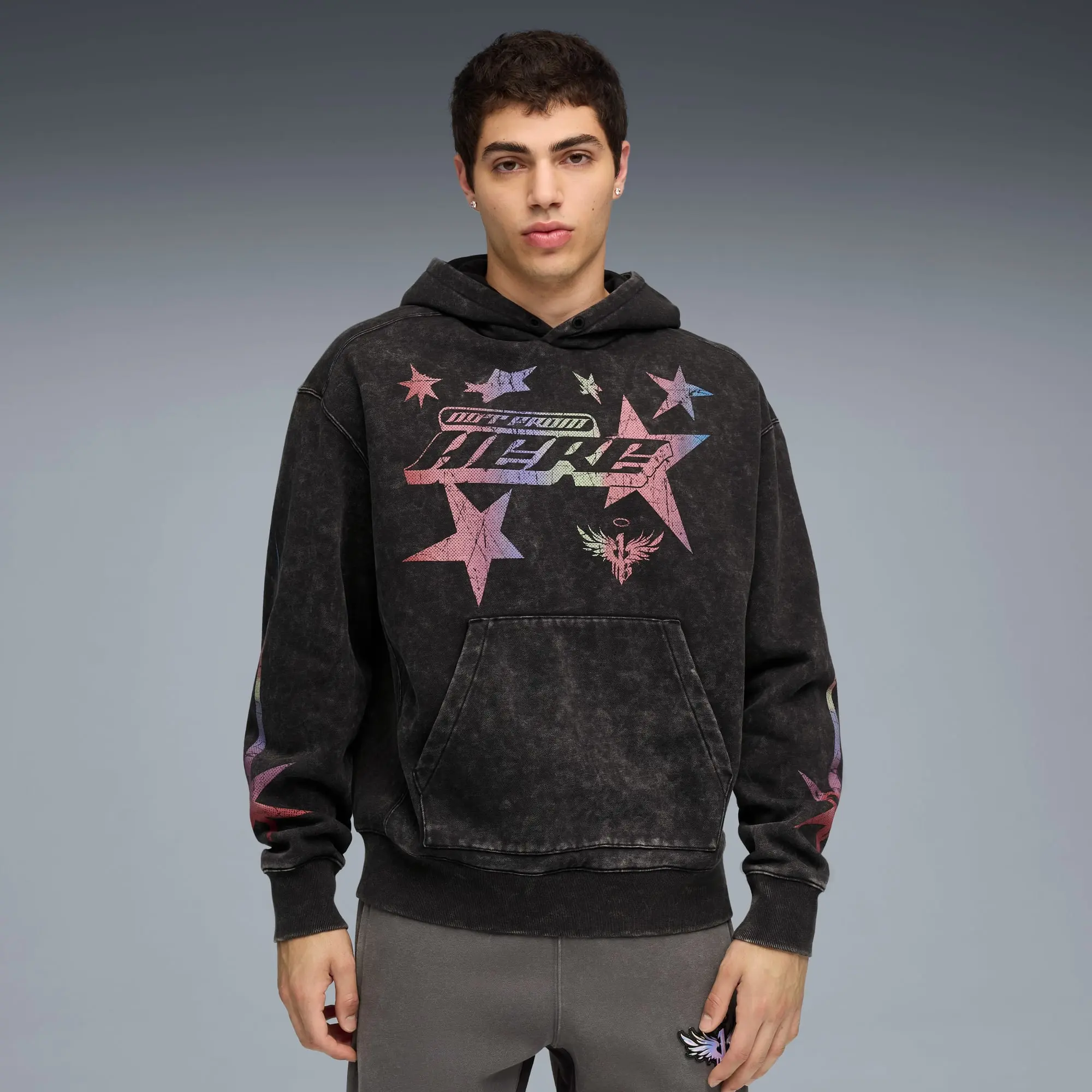PUMA Lamelo Star Vision Hoodie Men, Black, size 3XL