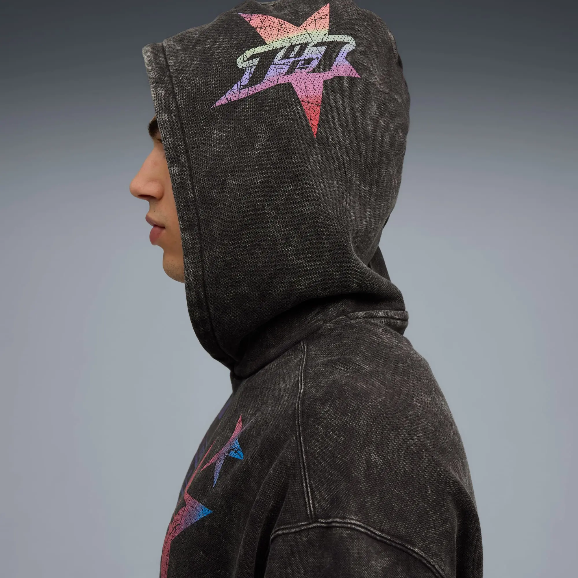 PUMA Lamelo Star Vision Hoodie Men, Black, size 3XL