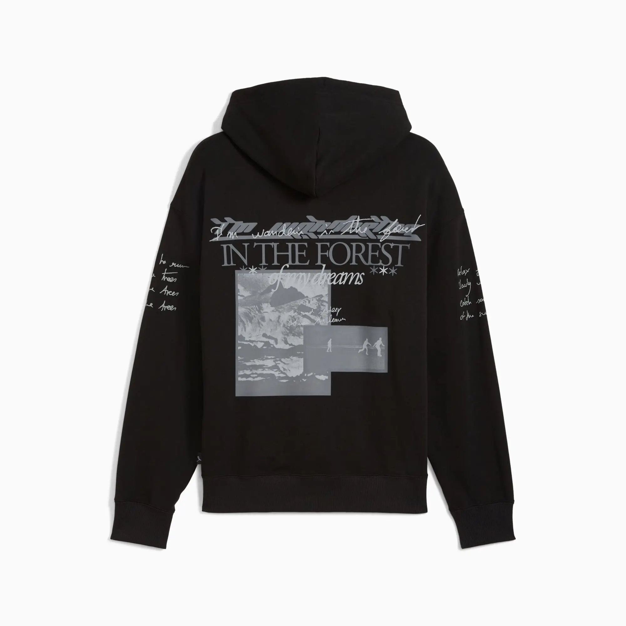 PUMA Graphic Forest Hoodie Men, Black, size Large