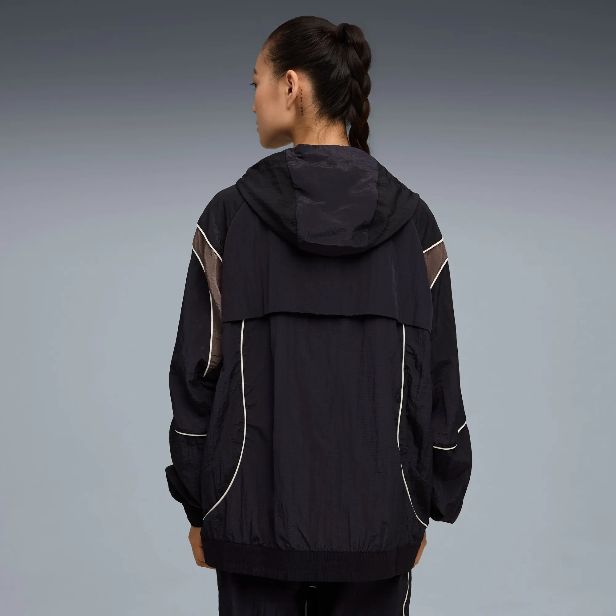 PUMA Clrt Ripstop Jacket Unisex, Dark Blue, size Large