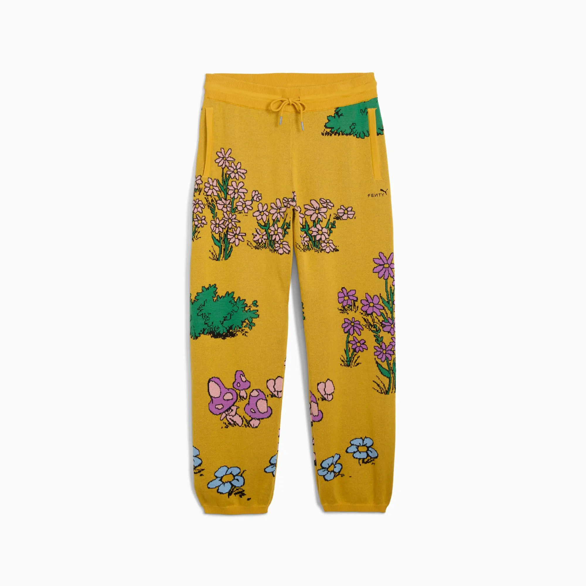 Fenty x PUMA x Smurfs Knit Sweatpants Unisex, Archive Gold, size Large