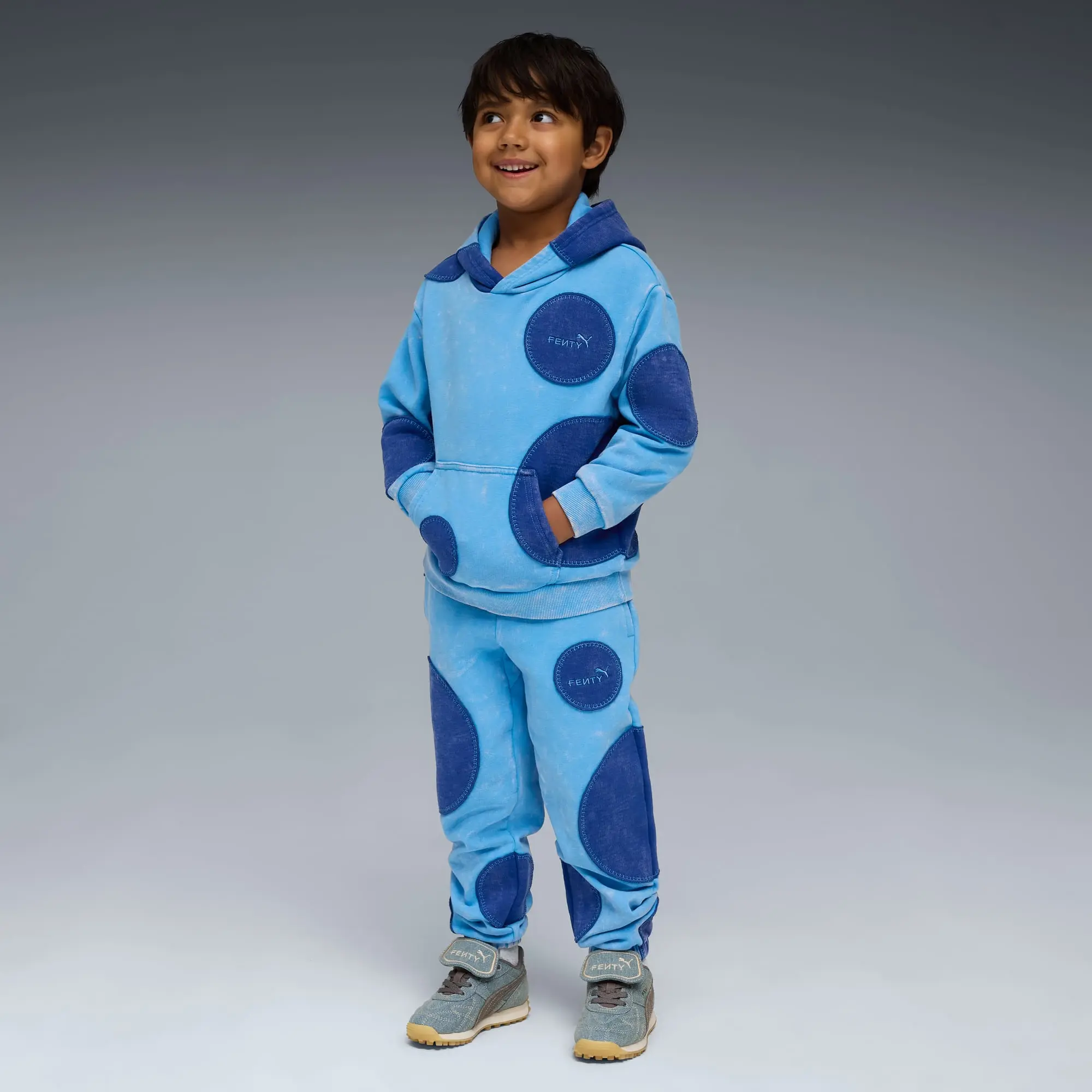 Fenty x PUMA x Smurfs Hoodie Kids, Regal Blue, size 1-2 Youth
