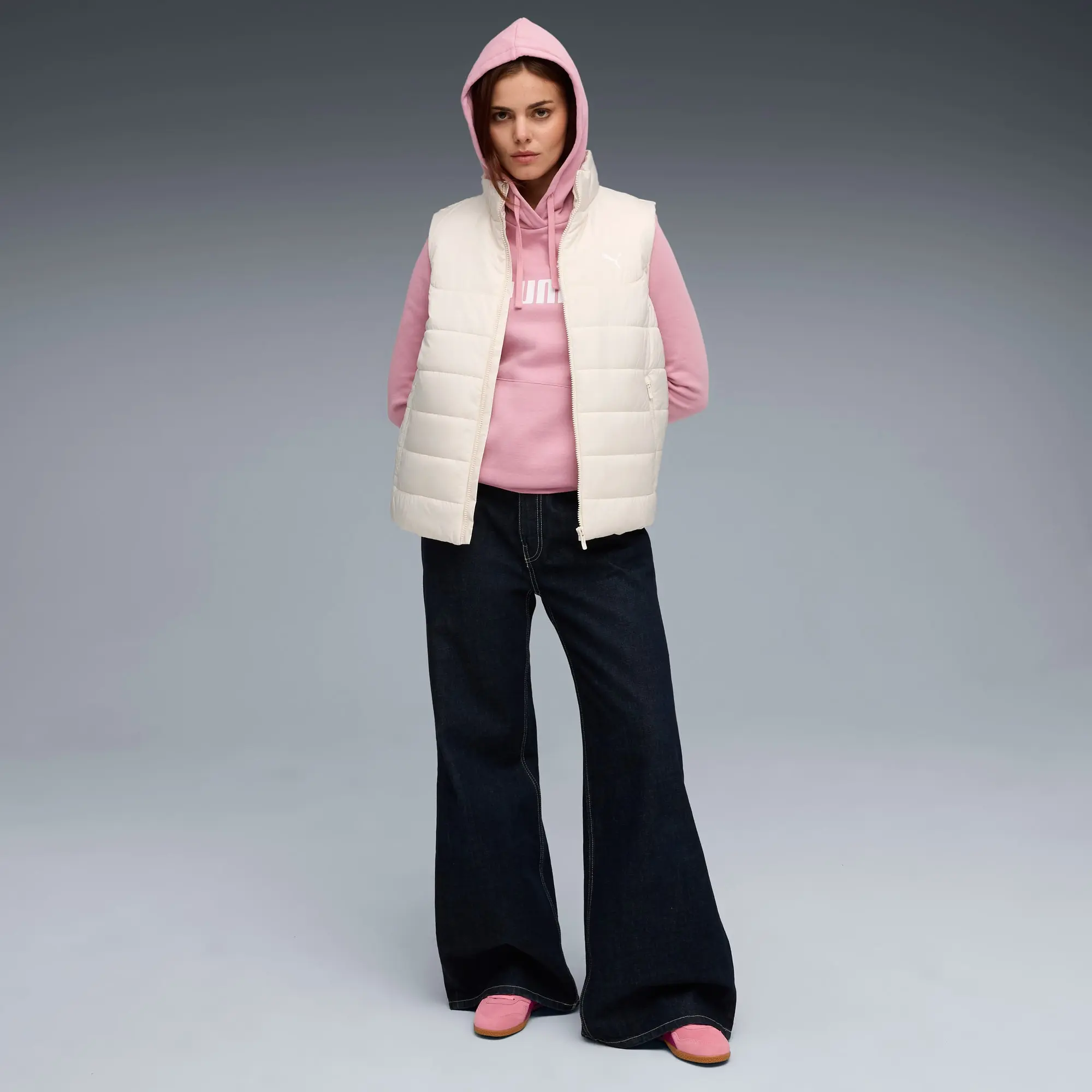 PUMA Ess No. 1 Logo Hoodie Women, Poised Pink, size 3XL